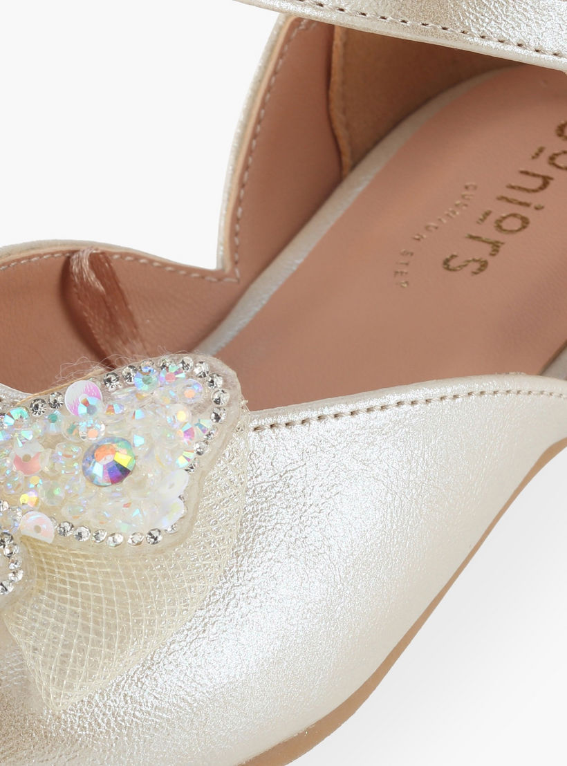 Juniors Girls Butterfly Embellished Mary Jane Shoes-girls-shoes-ballerinas-image-6