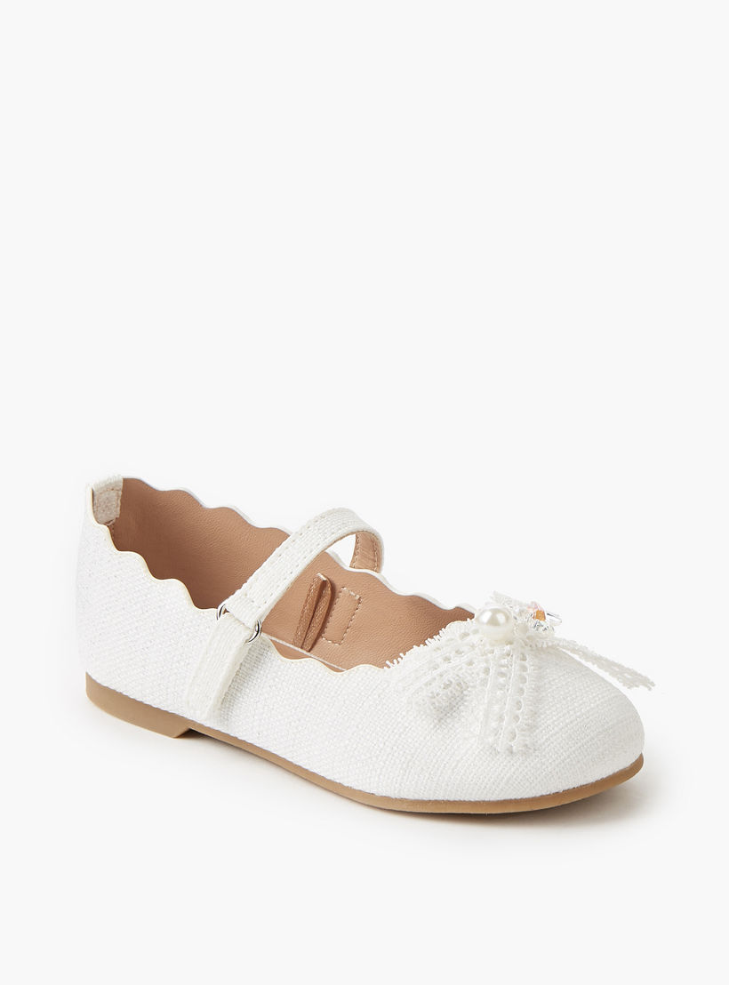 Juniors Girls Hook & Loop Ballerina Shoes-girls-shoes-maryjanes-image-2