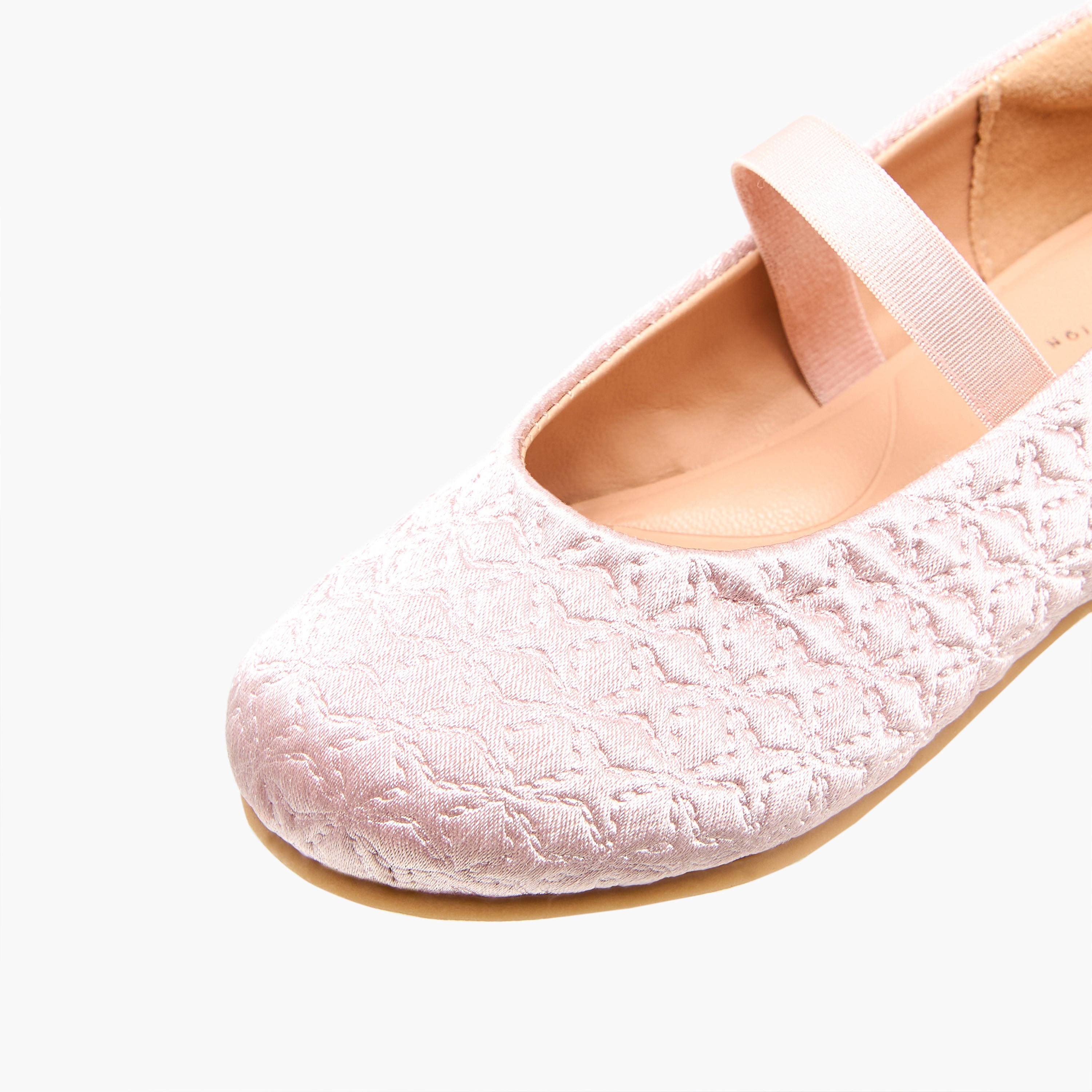 Juniors Girls Quilted  Ballerina Shoes-girls-shoes-ballerinas-image-6