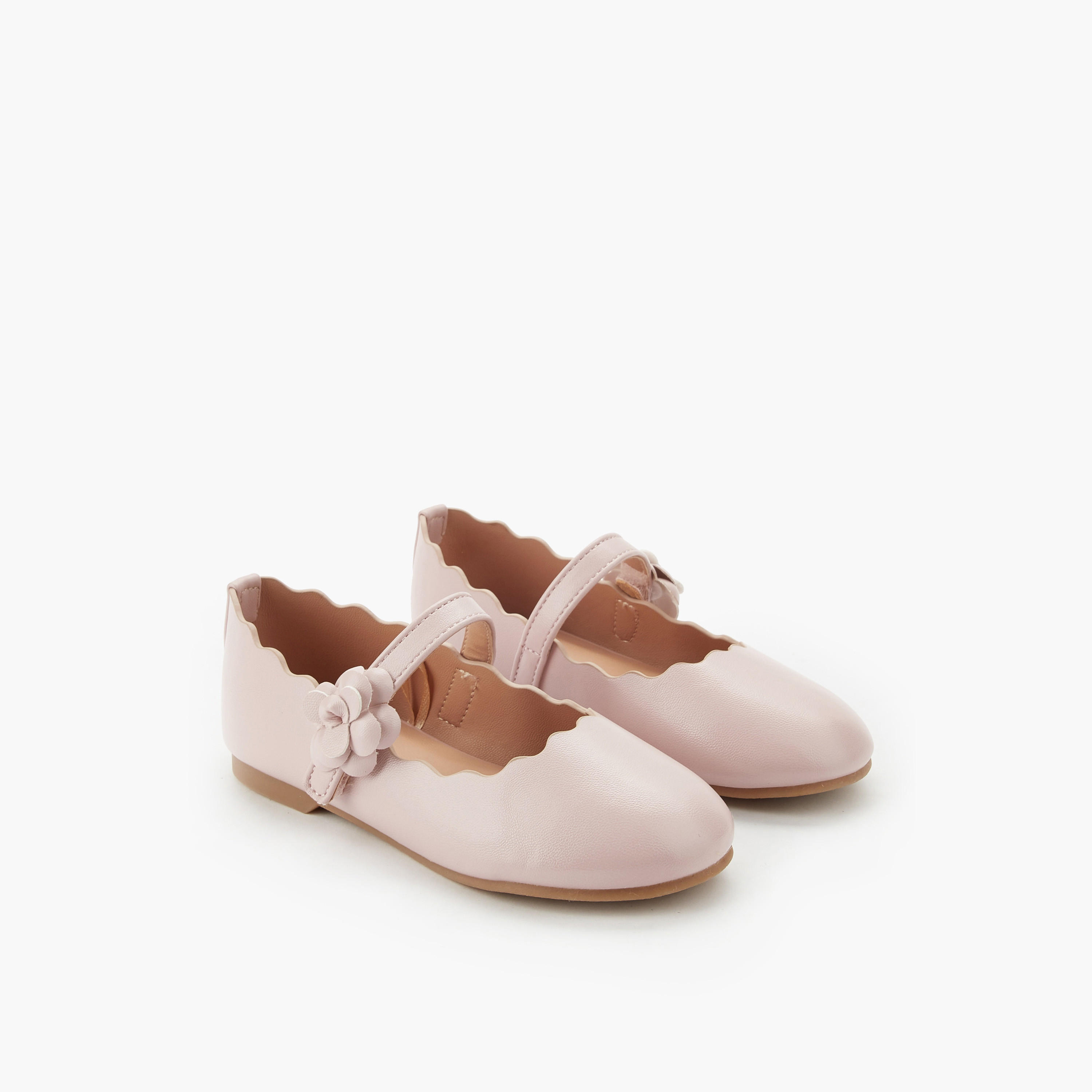 Juniors Girls Scallop Hem Ballerina Shoes-girls-shoes-maryjanes-image-1