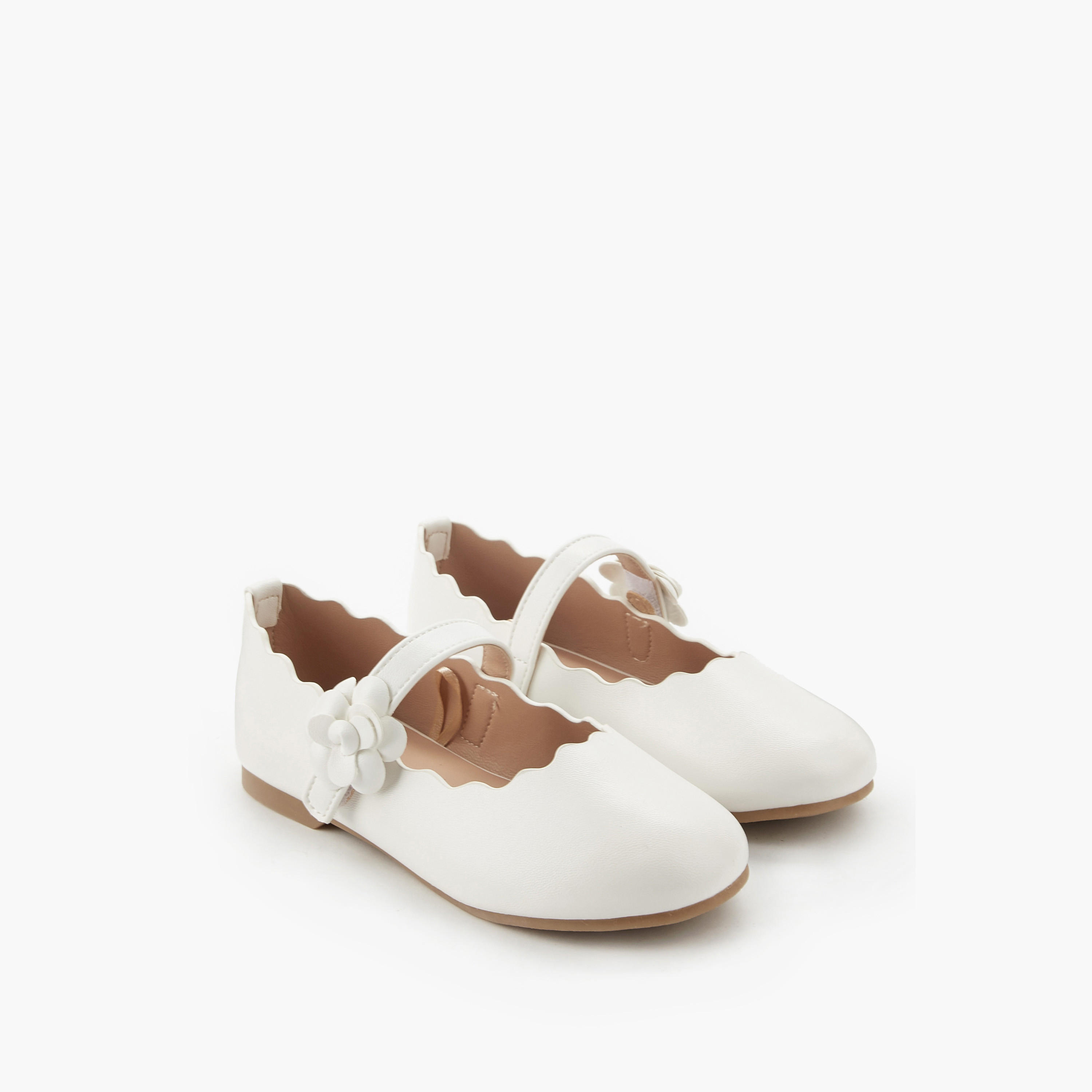 Juniors Girls Scallop Hem Ballerina Shoes-girls-shoes-maryjanes-image-1
