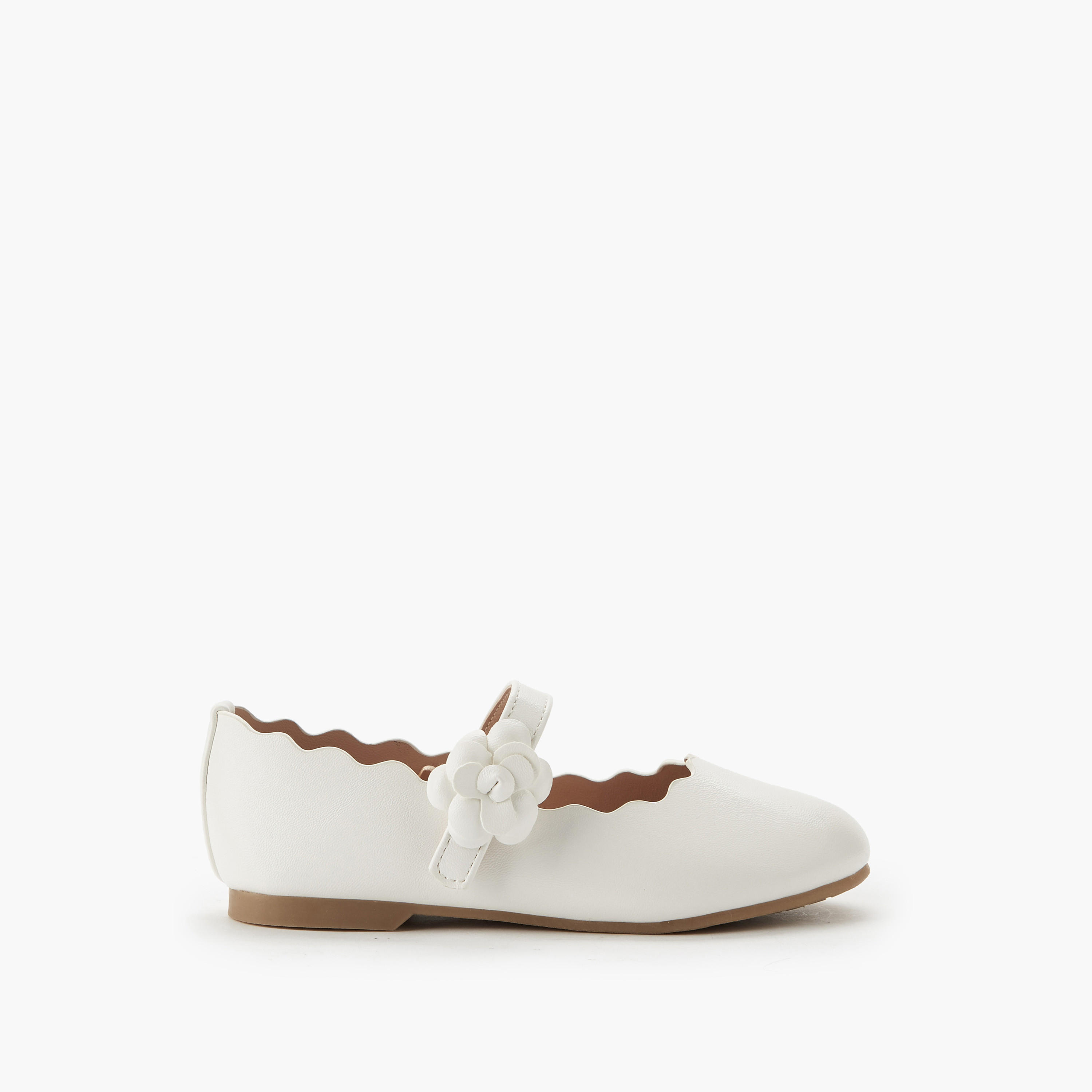 Juniors Girls Scallop Hem Ballerina Shoes-girls-shoes-maryjanes-image-2