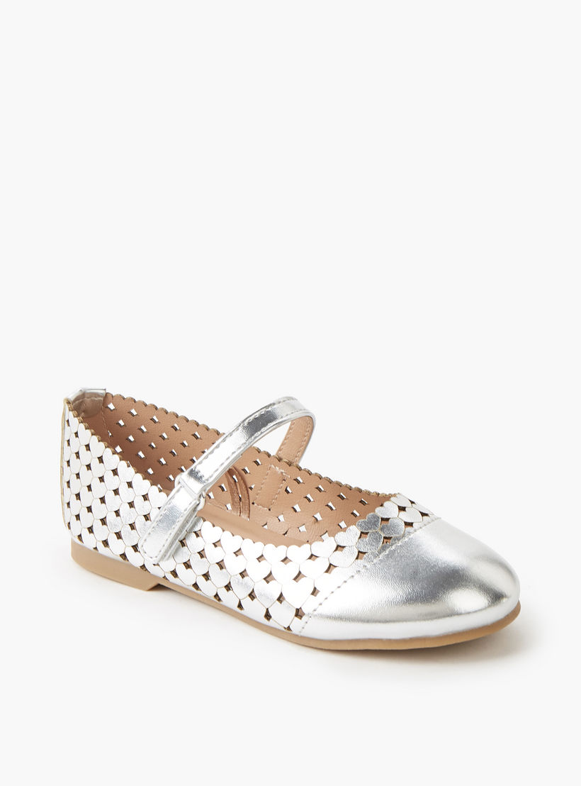 حذاء باليرينا بشريط إغلاق لاصق للبنات من جونيورز-girls-shoes-maryjanes-image-2