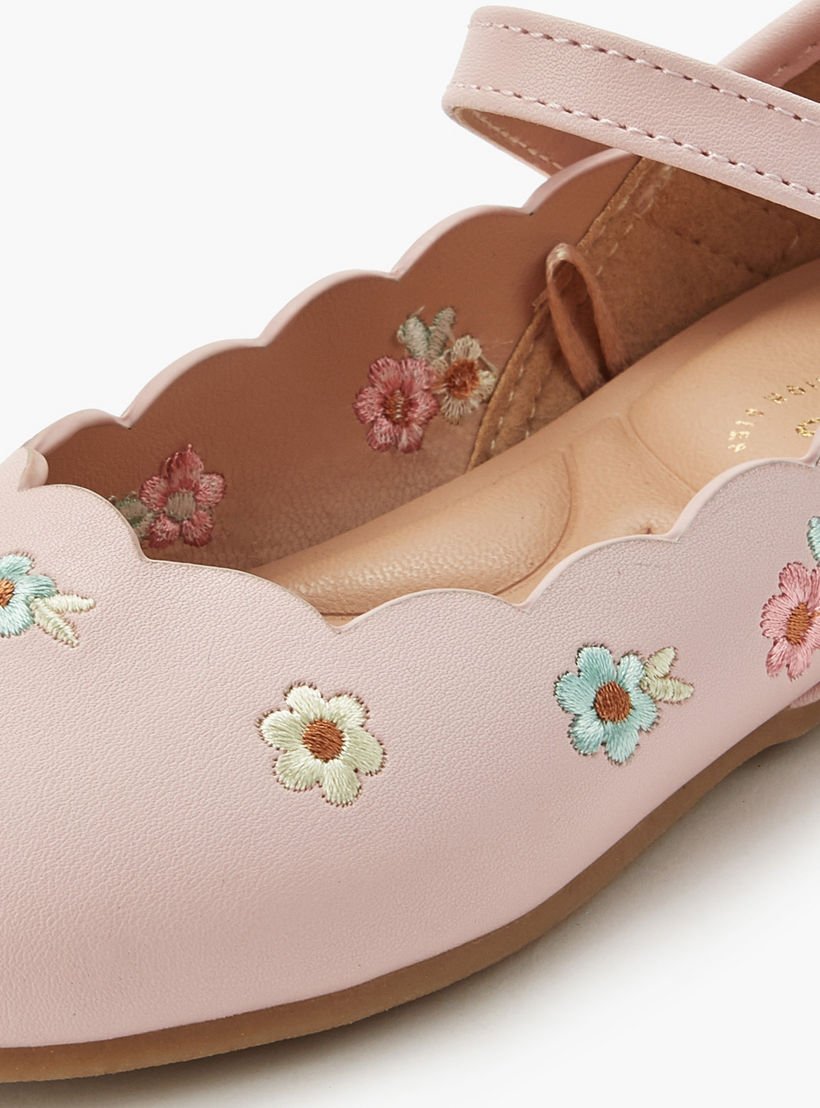 حذاء باليرينا بشريط إغلاق للبنات من جونيورز-girls-shoes-ballerinas-image-5