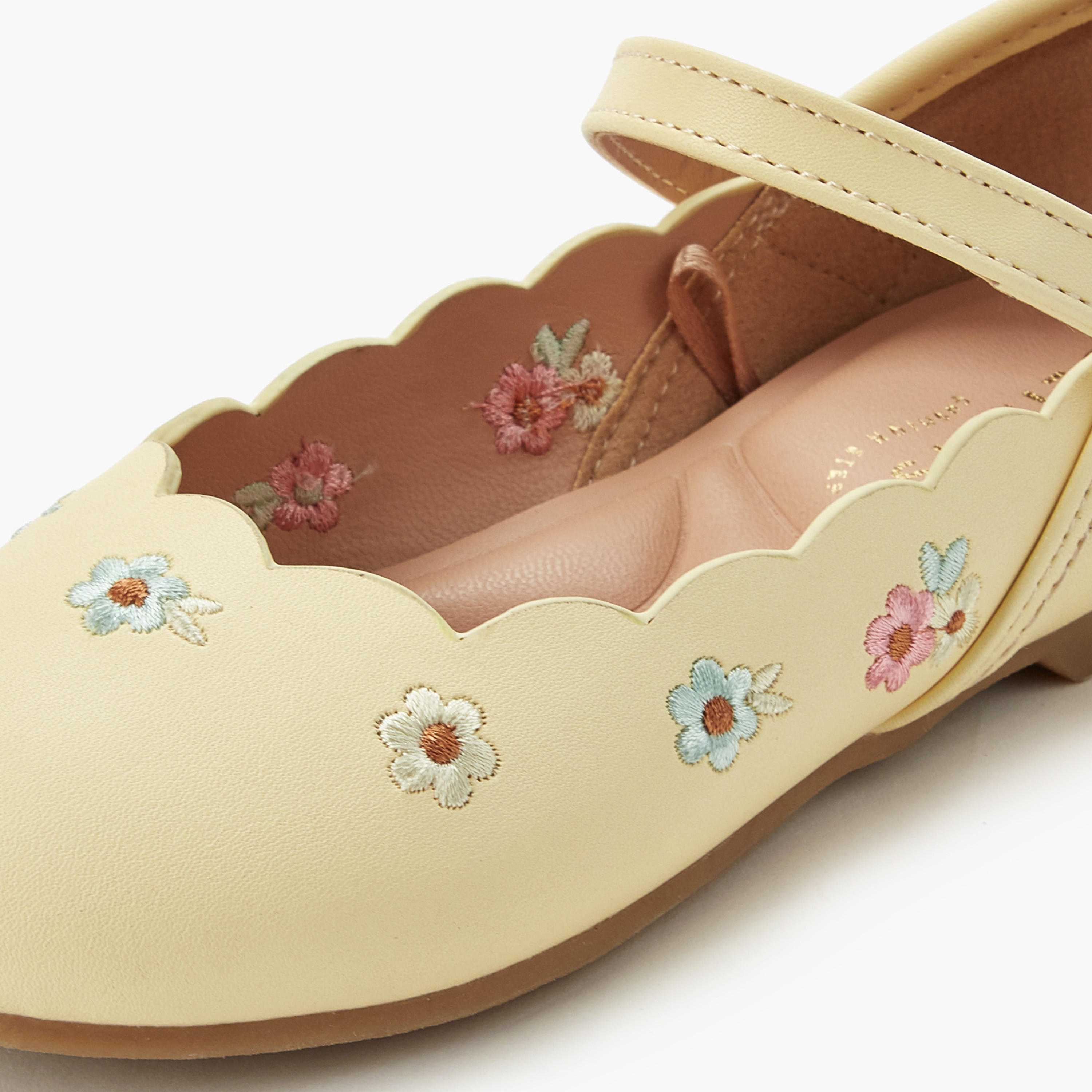 حذاء باليرينا بشريط إغلاق للبنات من جونيورز-girls-shoes-ballerinas-image-5