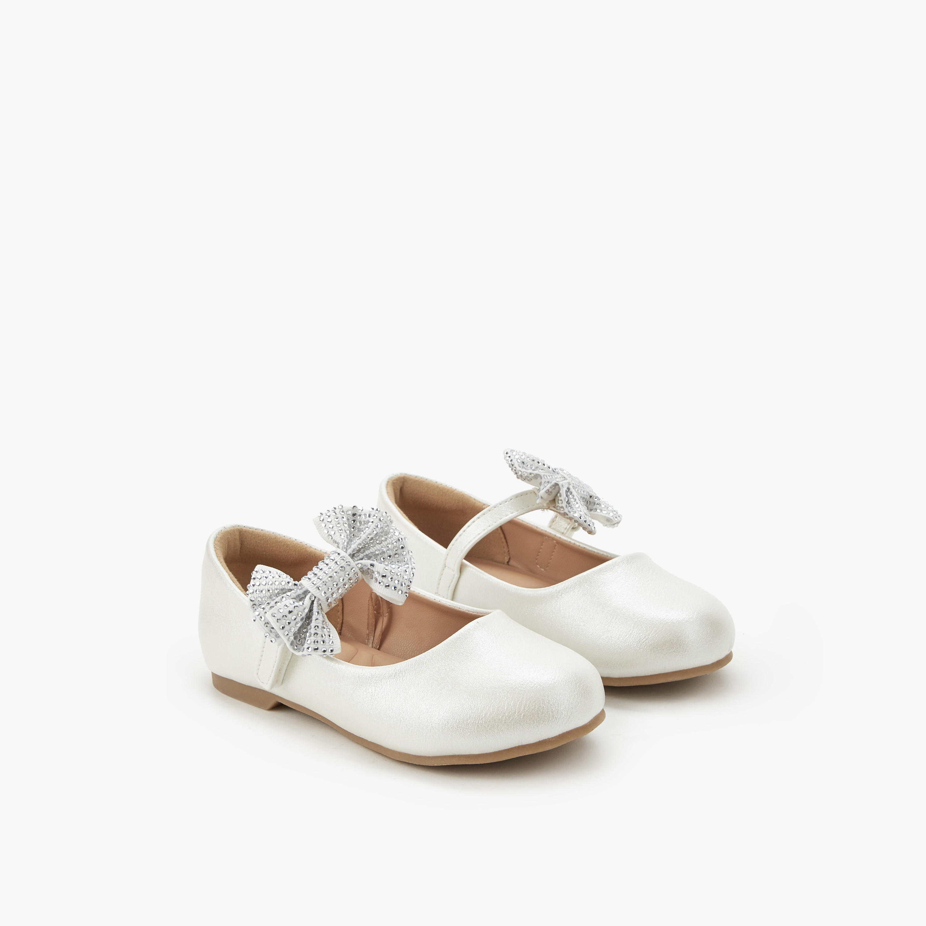 Juniors Girls Hook & Loop Ballerina Shoes-girls-shoes-maryjanes-image-1