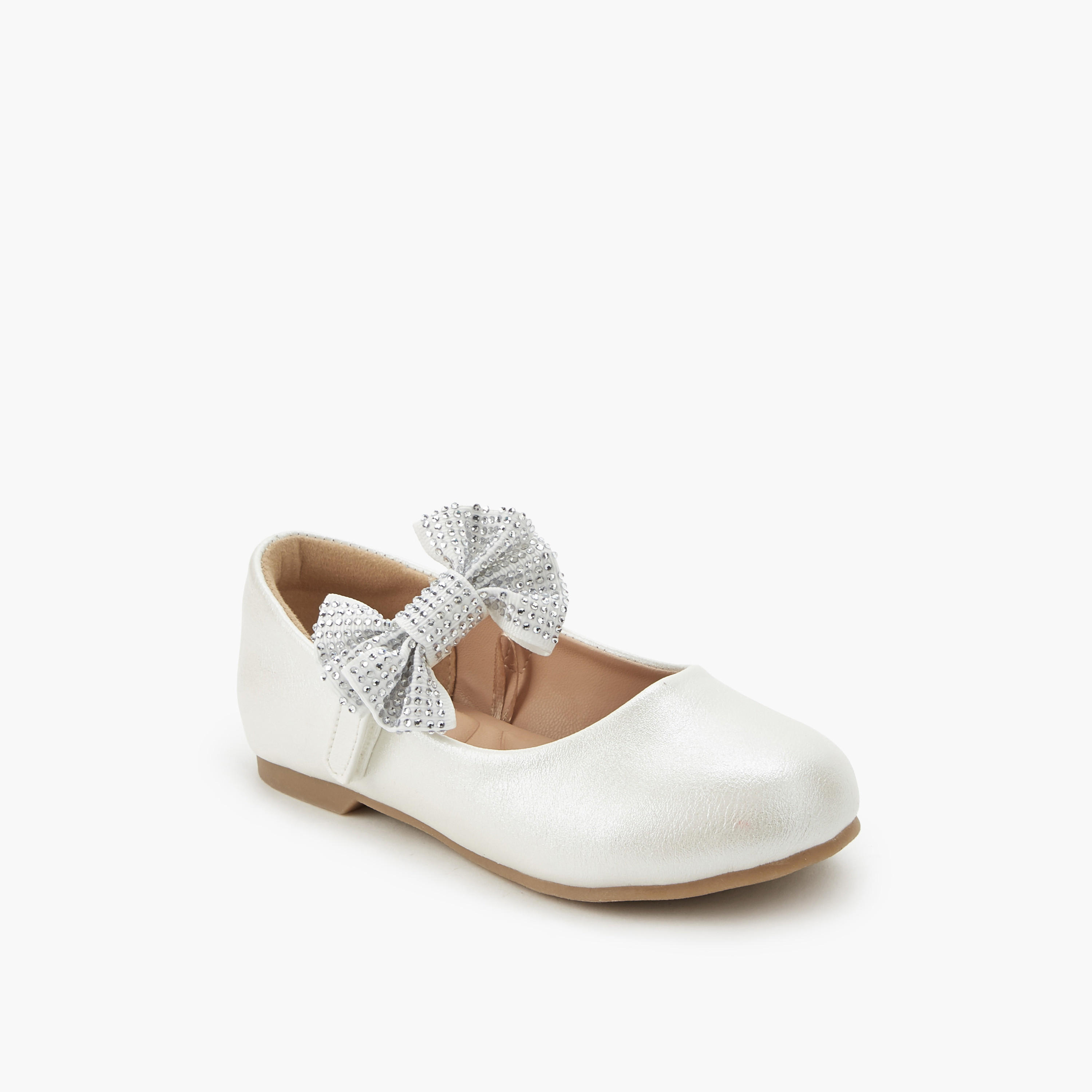 Juniors Girls Hook & Loop Ballerina Shoes-girls-shoes-maryjanes-image-2