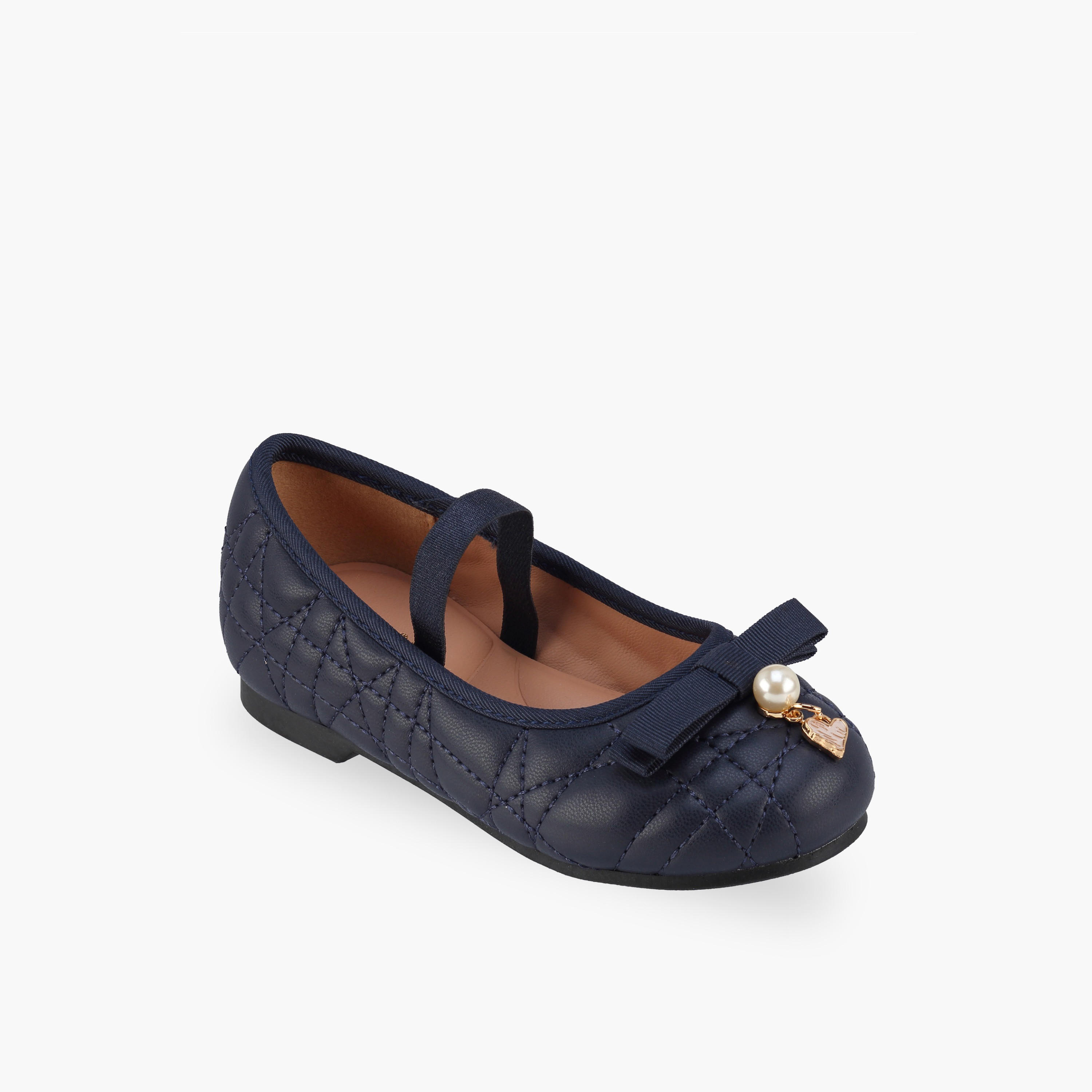 Juniors Girls Bow Embellished Ballerina Shoes-girls-shoes-ballerinas-image-2