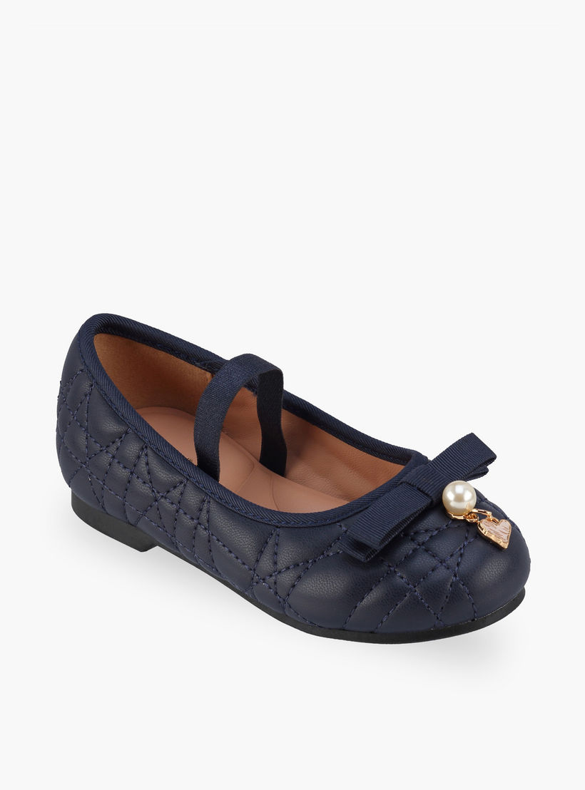 Juniors Girls Bow Embellished Ballerina Shoes-girls-shoes-ballerinas-image-2