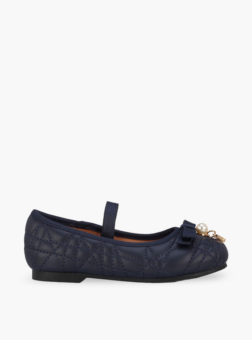 Juniors Girls Bow Embellished Ballerina Shoes-girls-shoes-ballerinas-image-3
