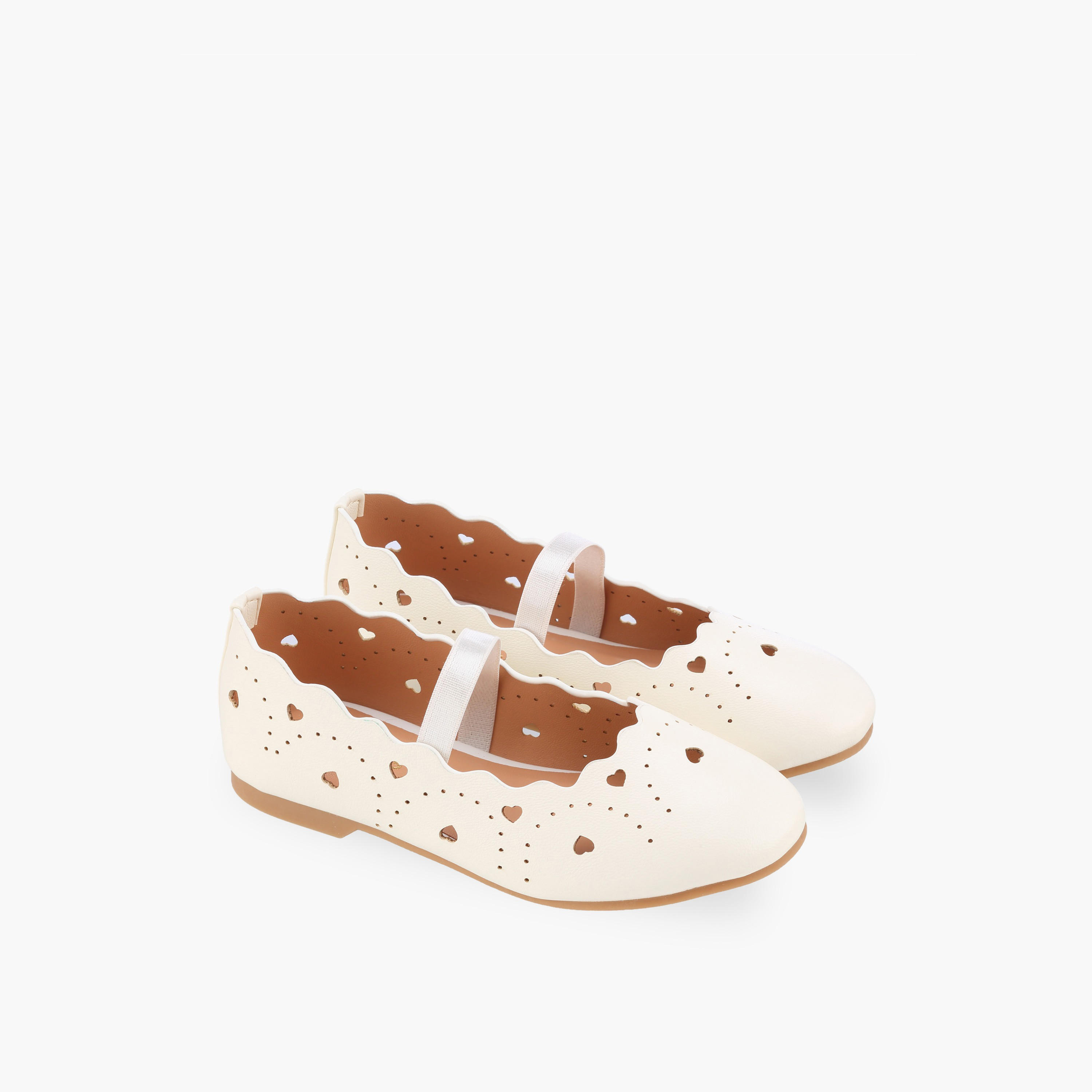 Juniors Girls Elastic Strap Ballerina Shoes-girls-shoes-ballerinas-image-1