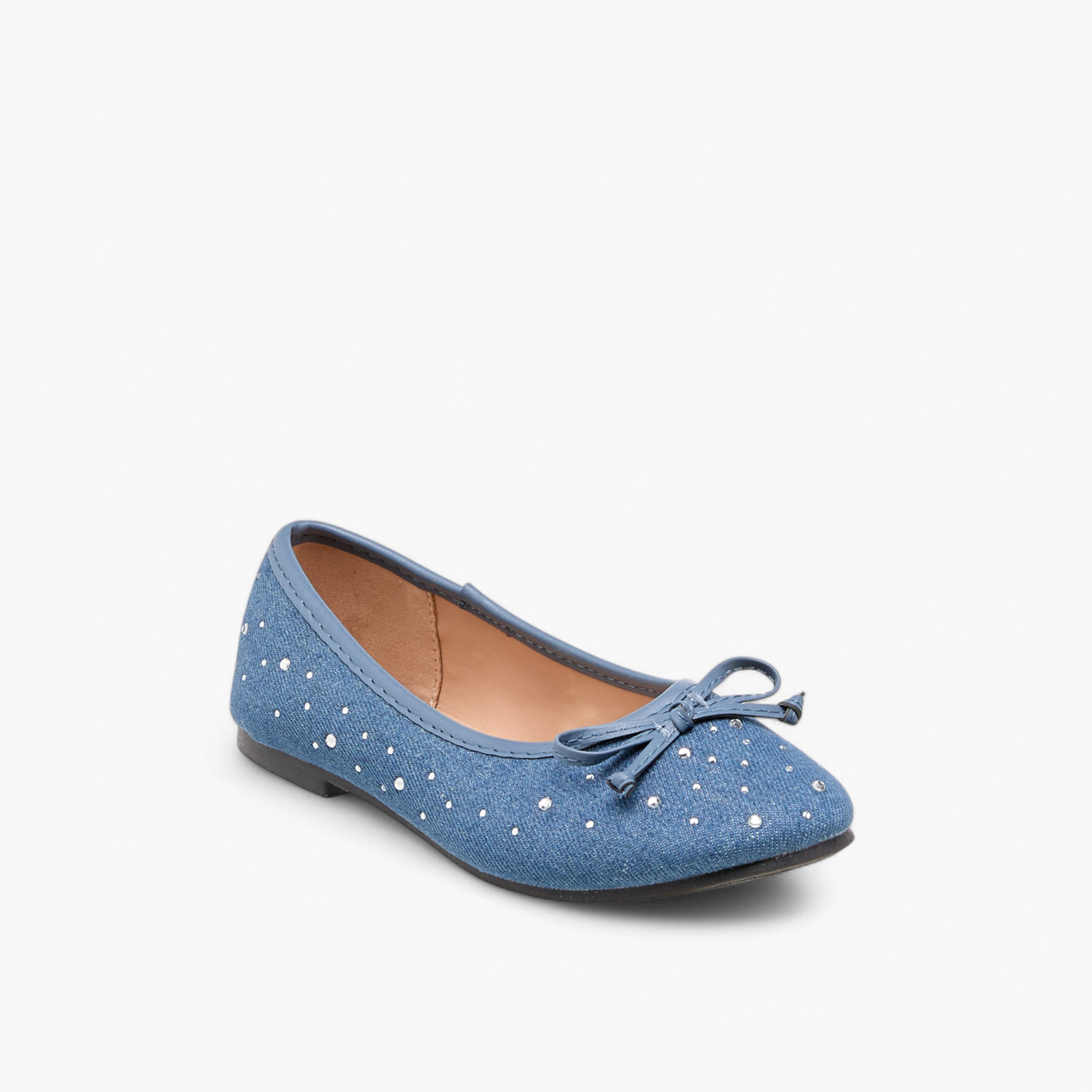 Flora Bella Bow Accent Slip-On Ballerina Shoes-girls-shoes-ballerinas-image-2