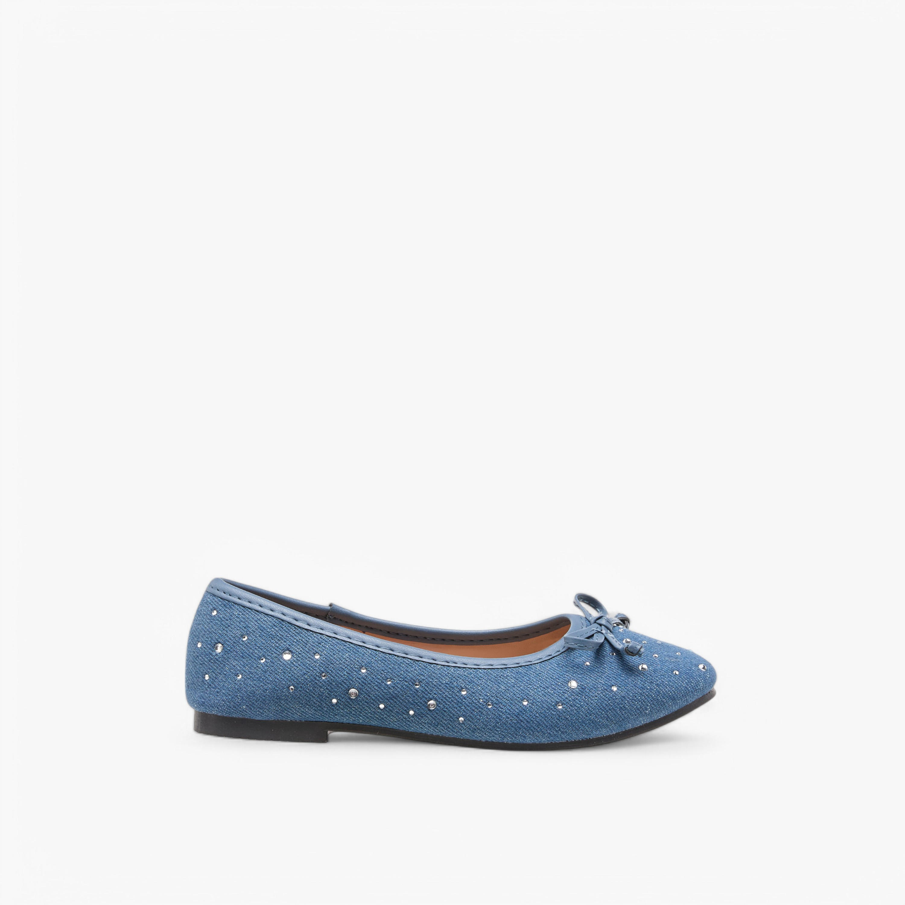 Flora Bella Bow Accent Slip-On Ballerina Shoes-girls-shoes-ballerinas-image-3
