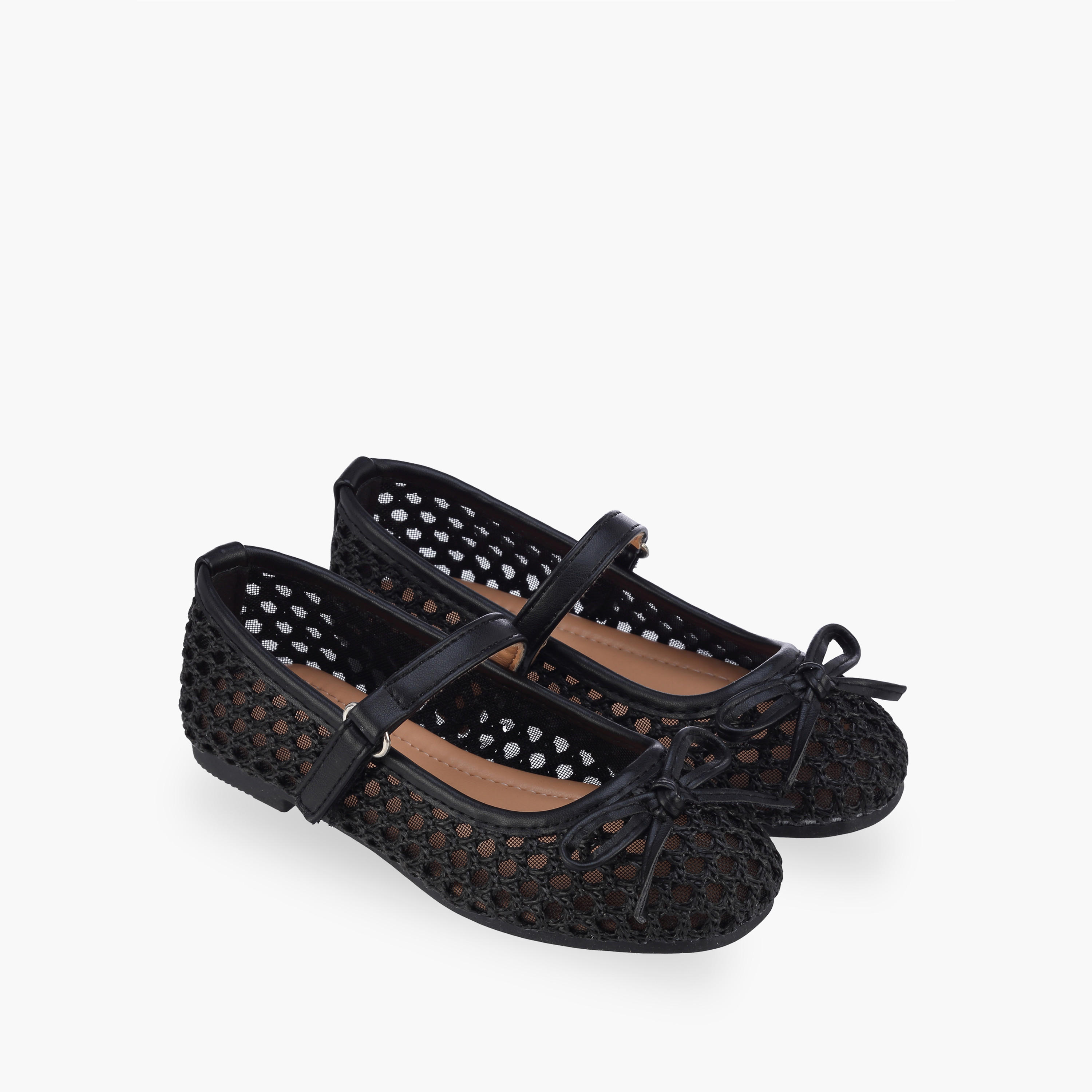 حذاء ماري جين بشريط إغلاق لاصق للبنات من فلورا بيلا-girls-shoes-maryjanes-image-1