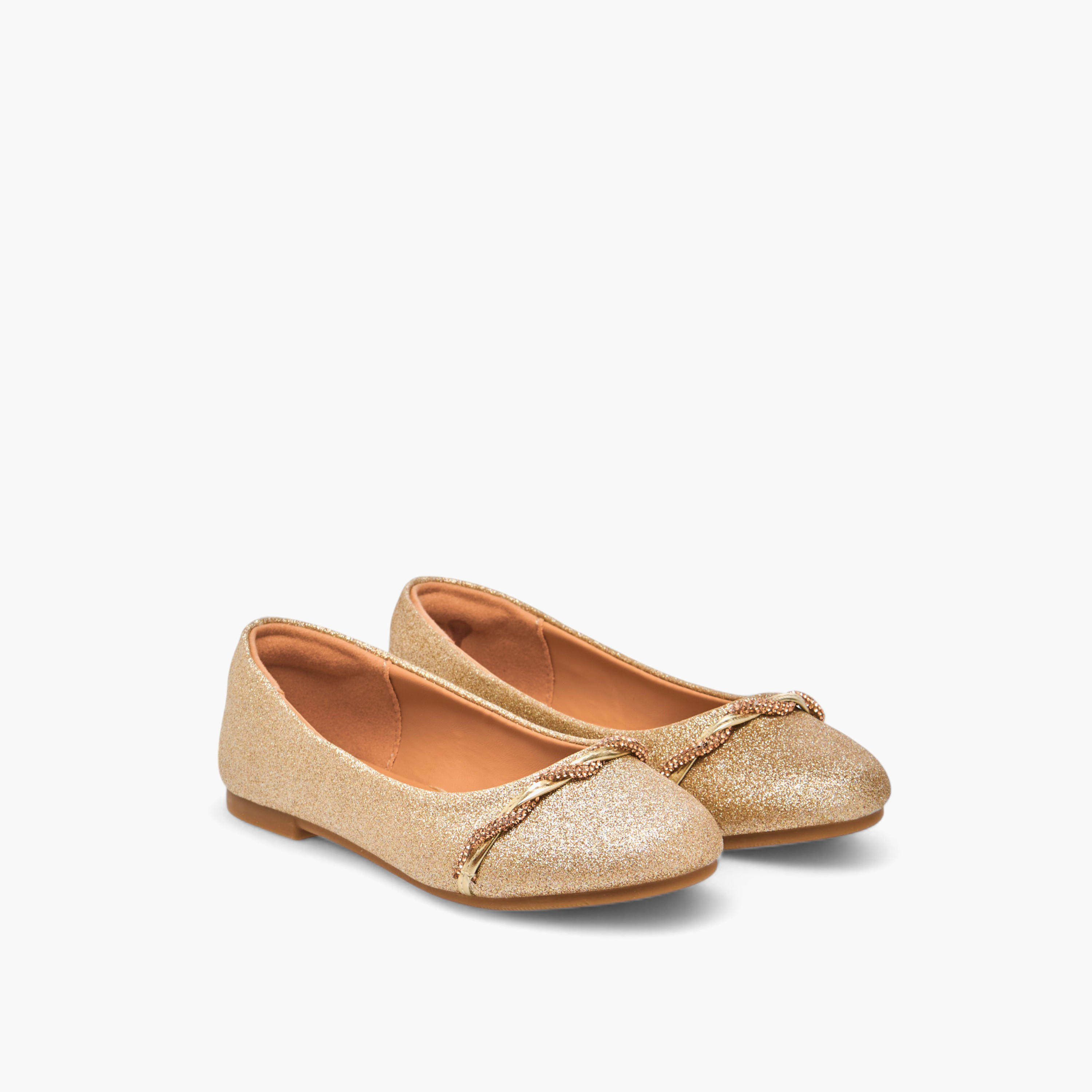 Celeste Girls' Embellished Slip-On Ballerina Shoes-girls-shoes-ballerinas-image-1