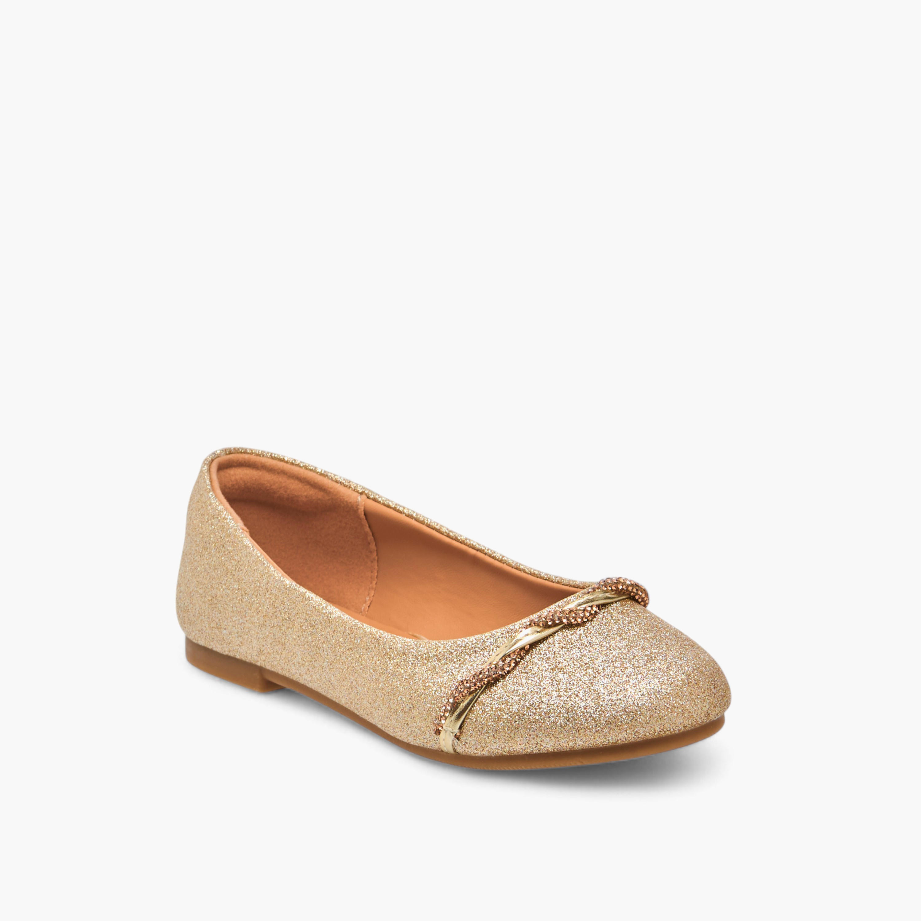 Celeste Girls' Embellished Slip-On Ballerina Shoes-girls-shoes-ballerinas-image-2