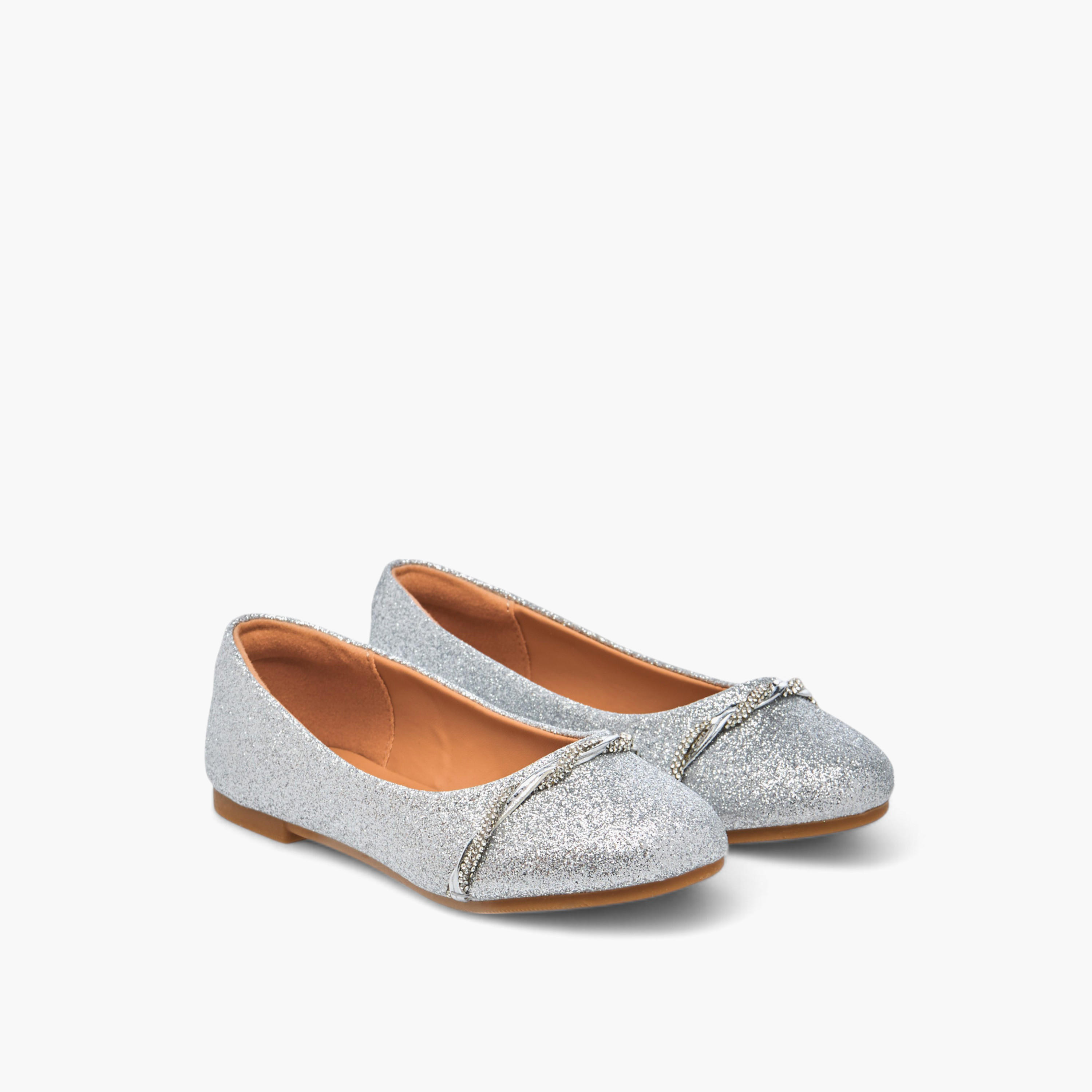Celeste Girls' Embellished Slip-On Ballerina Shoes-girls-shoes-ballerinas-image-1
