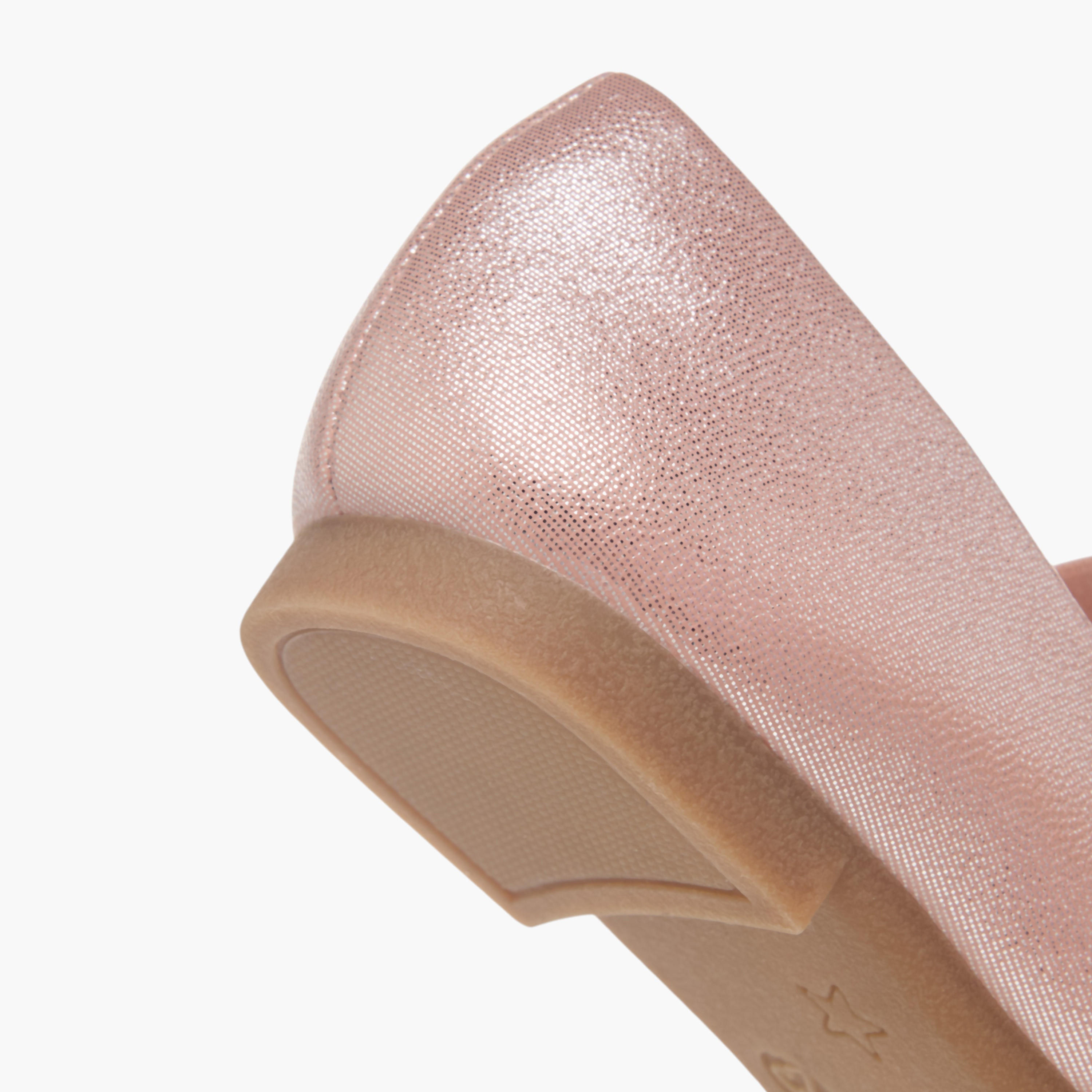 حذاء باليرينا سهل الارتداء بشريط مطاطي وزينة أزهار من جونيورز-girls-shoes-ballerinas-image-6