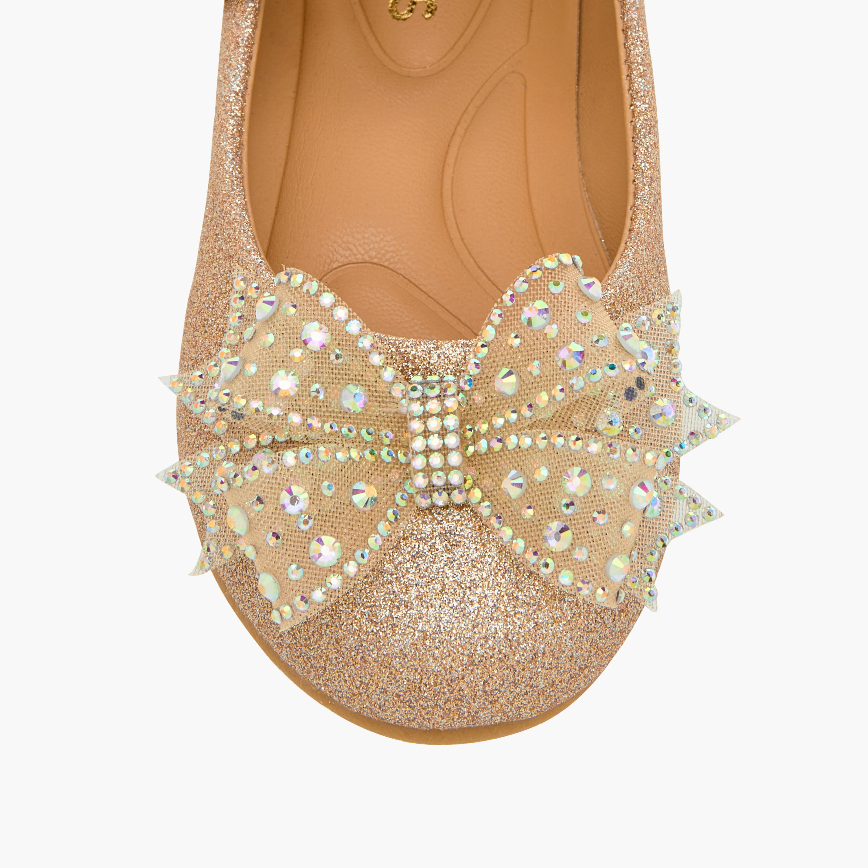 Juniors Bow Embellished Mary Jane Shoes with Hook and Loop Closure-girls-shoes-maryjanes-image-4
