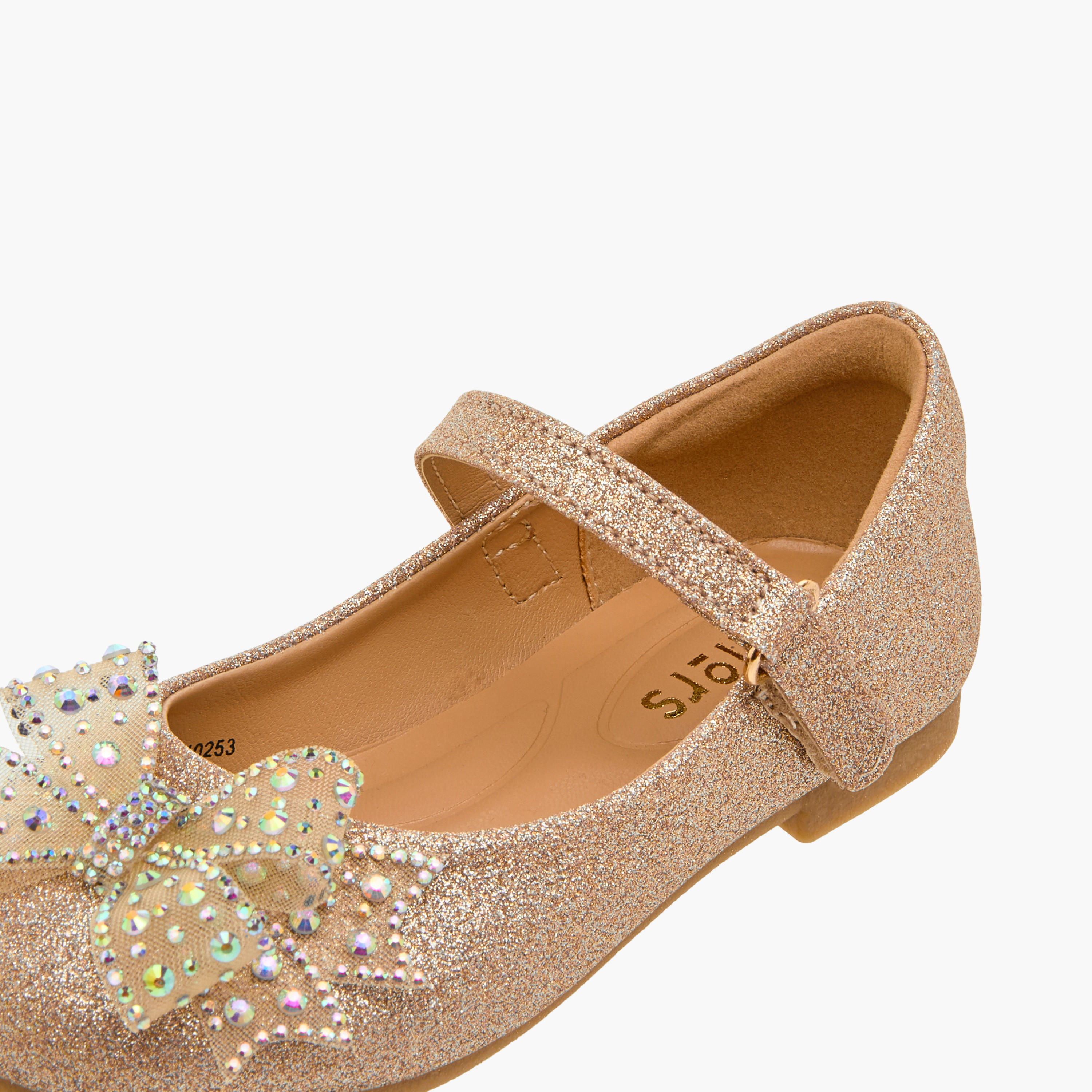 Juniors Bow Embellished Mary Jane Shoes with Hook and Loop Closure-girls-shoes-maryjanes-image-6
