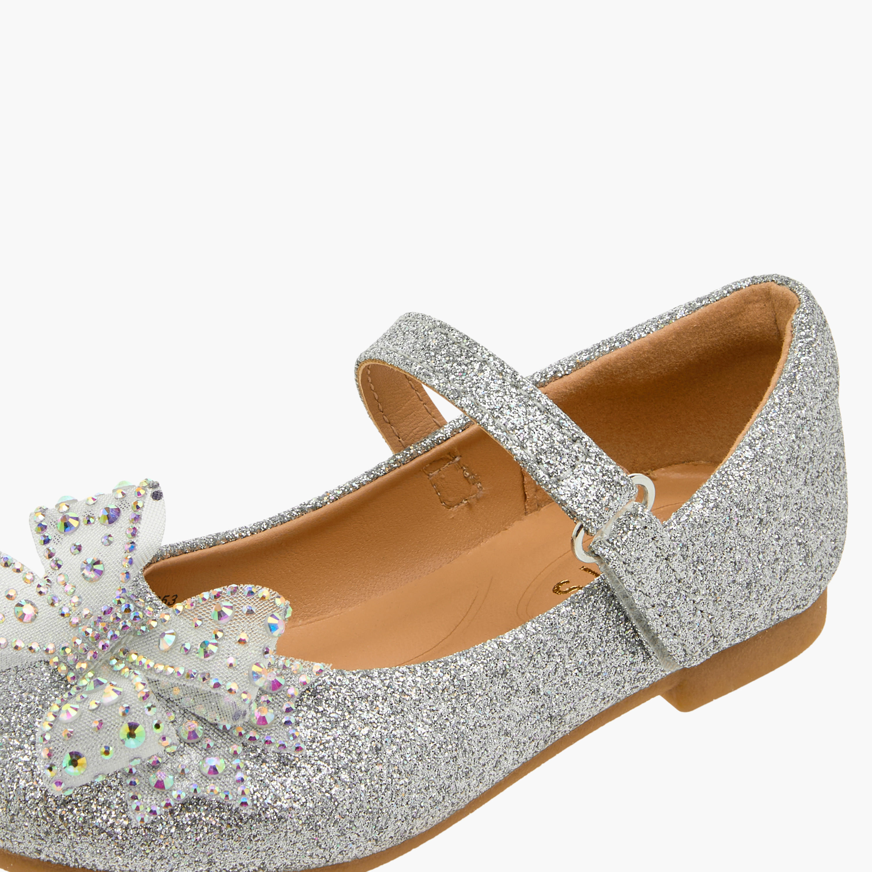 Juniors Bow Embellished Mary Jane Shoes with Hook and Loop Closure-girls-shoes-maryjanes-image-6