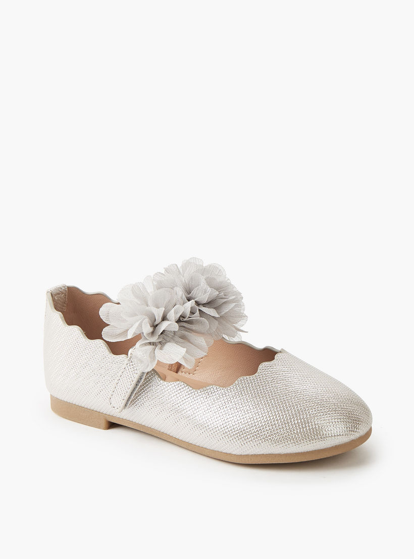 Juniors Girls Hook and Loop Ballerina Shoes-girls-shoes-maryjanes-image-2