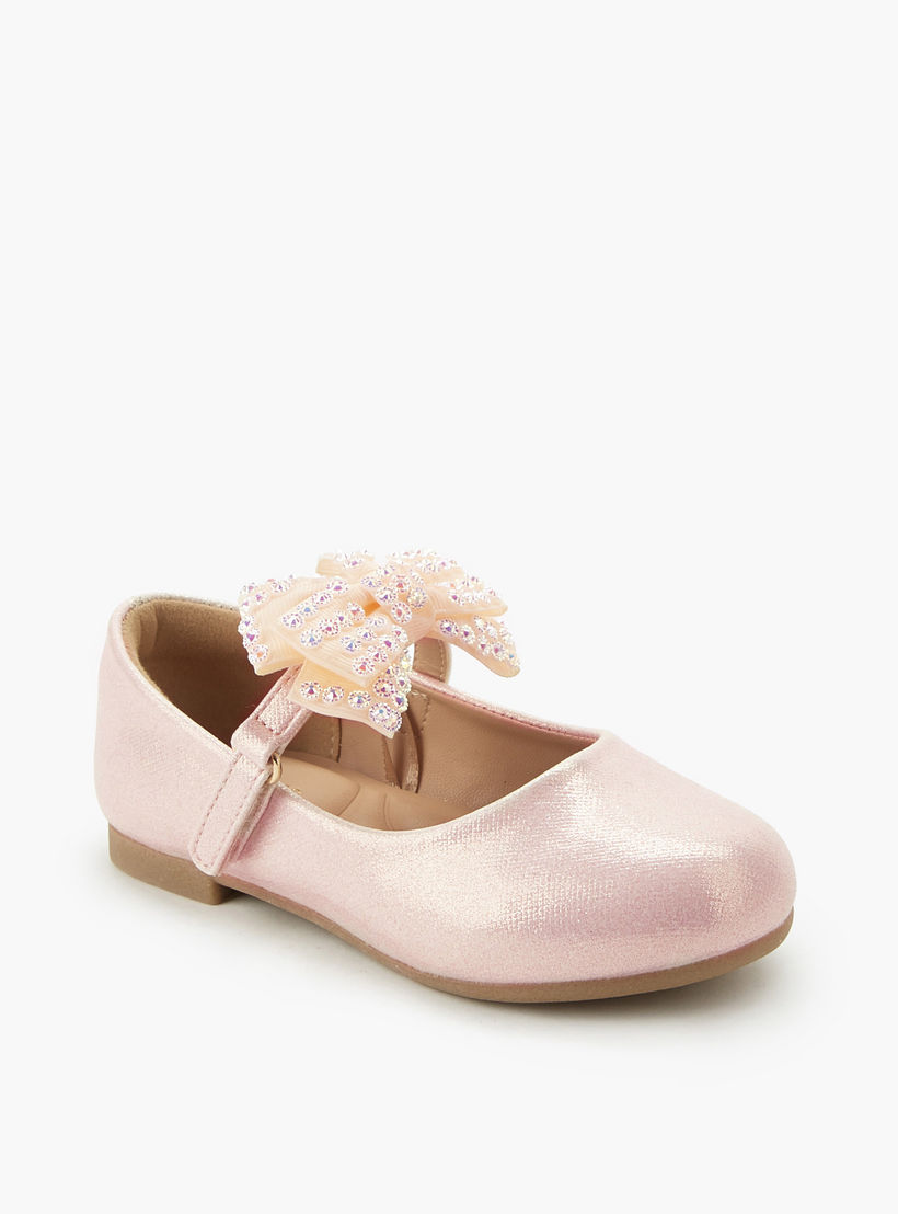 Juniors Girls Hook and Loop Ballerina Shoes-girls-shoes-maryjanes-image-2
