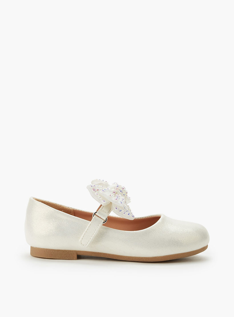 Juniors Girls Hook and Loop Ballerina Shoes-girls-shoes-maryjanes-image-3