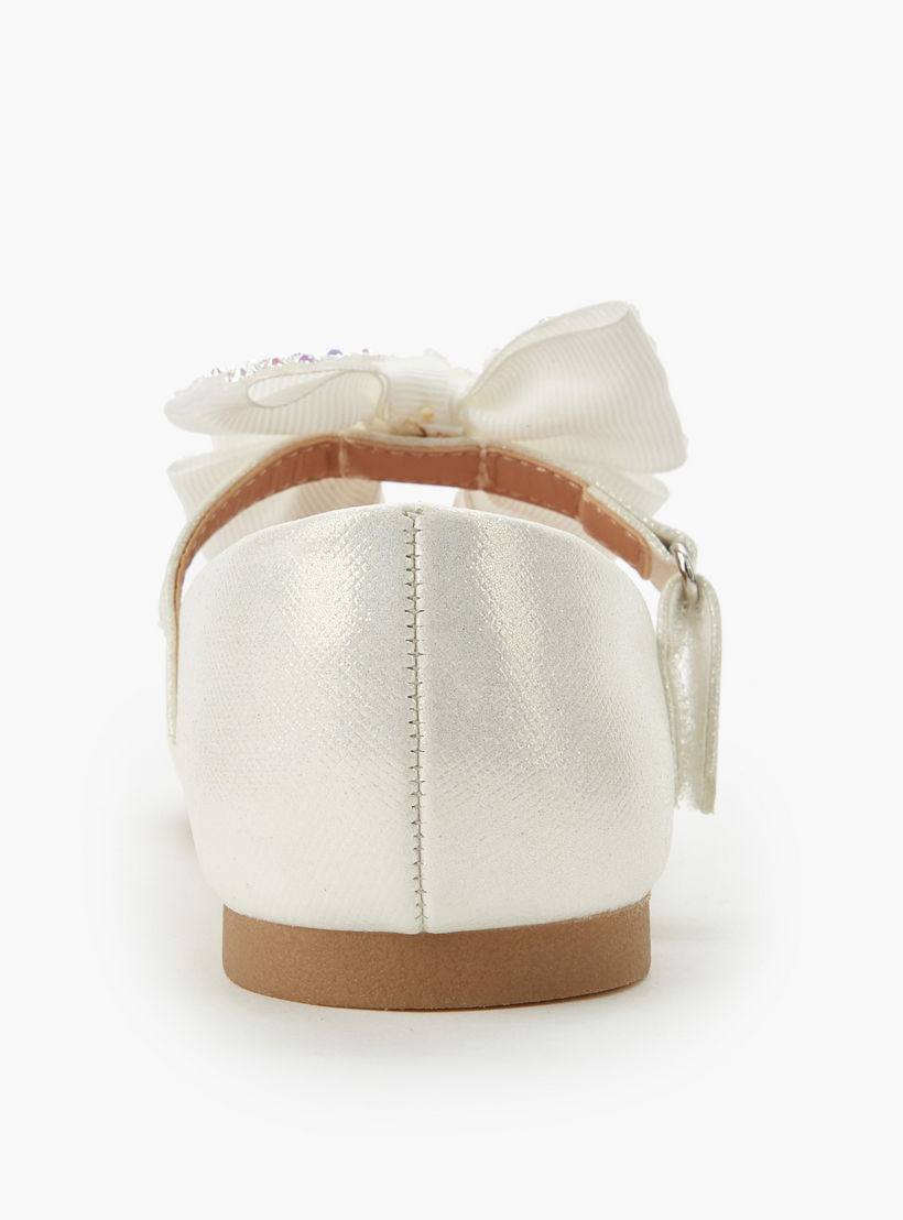 Juniors Girls Hook and Loop Ballerina Shoes-girls-shoes-maryjanes-image-4