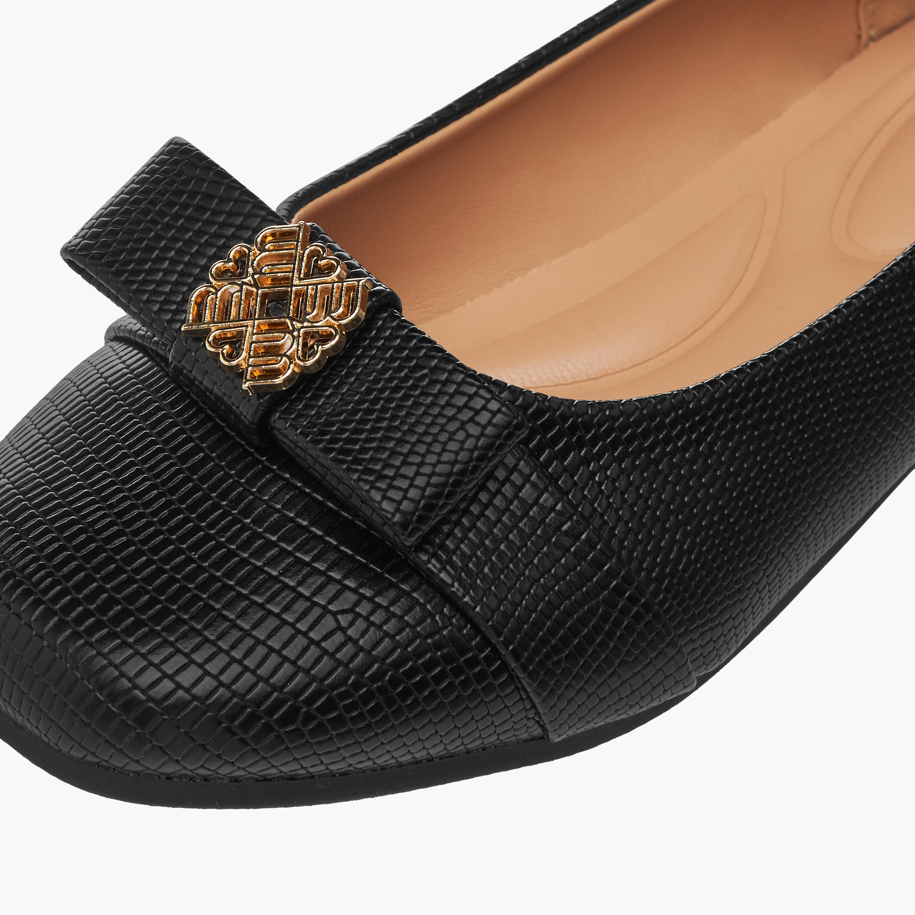 Little Missy Metal Accent Slip-On Ballerina Shoes-girls-shoes-ballerinas-image-6