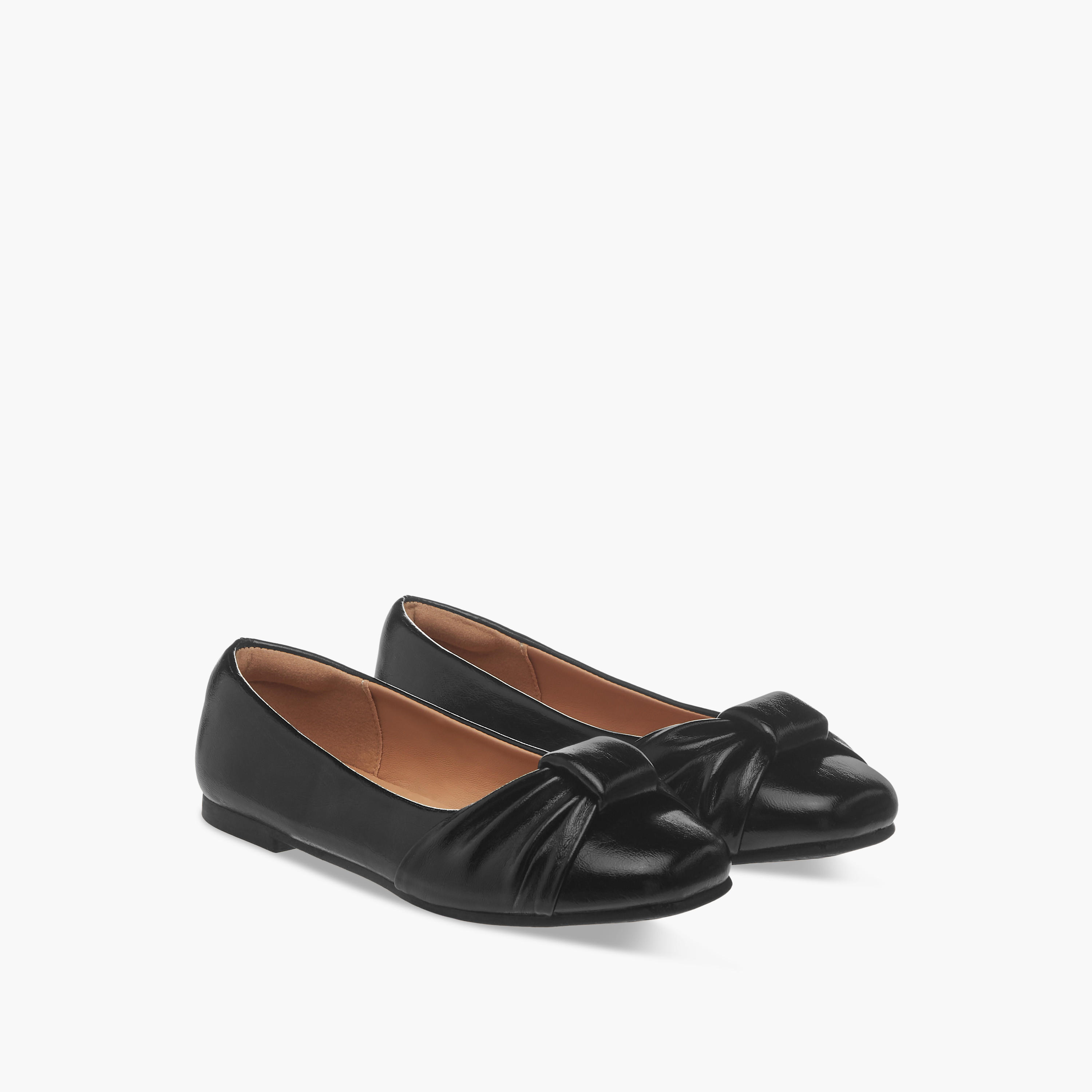 Little Missy Knot Accent Slip-On Ballerina Shoes-girls-shoes-ballerinas-image-1