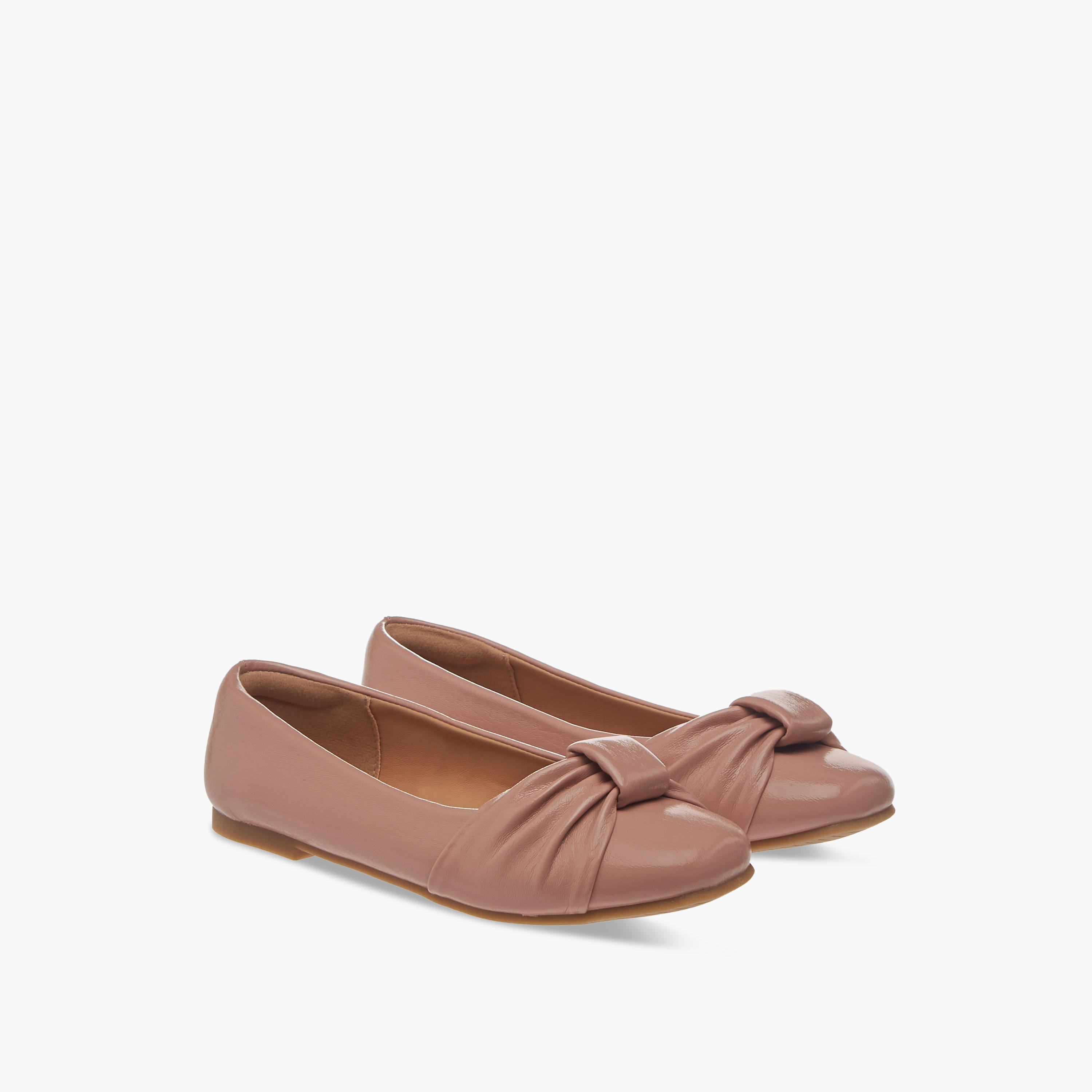 Little Missy Knot Accent Slip-On Ballerina Shoes-girls-shoes-ballerinas-image-1
