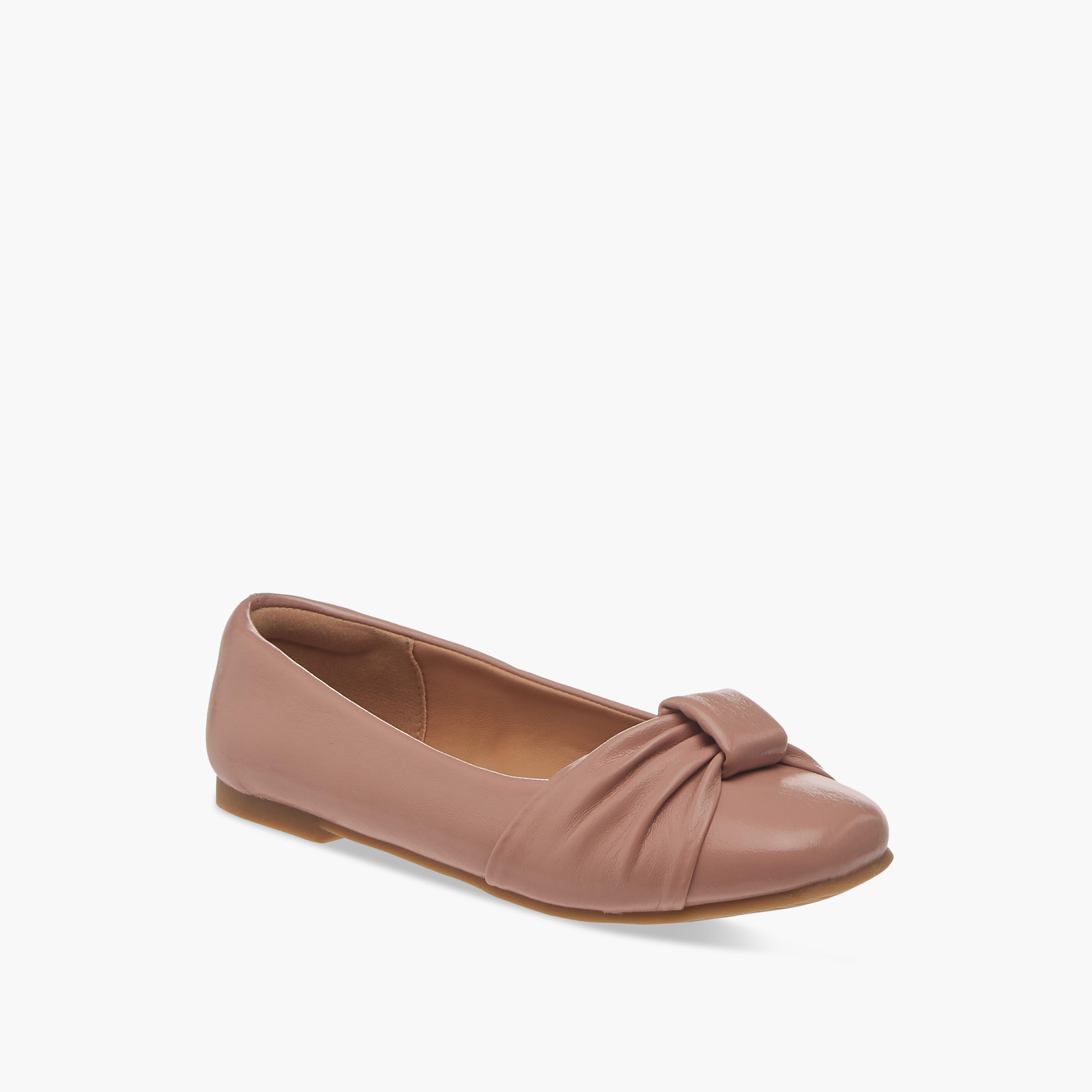Little Missy Knot Accent Slip-On Ballerina Shoes-girls-shoes-ballerinas-image-2