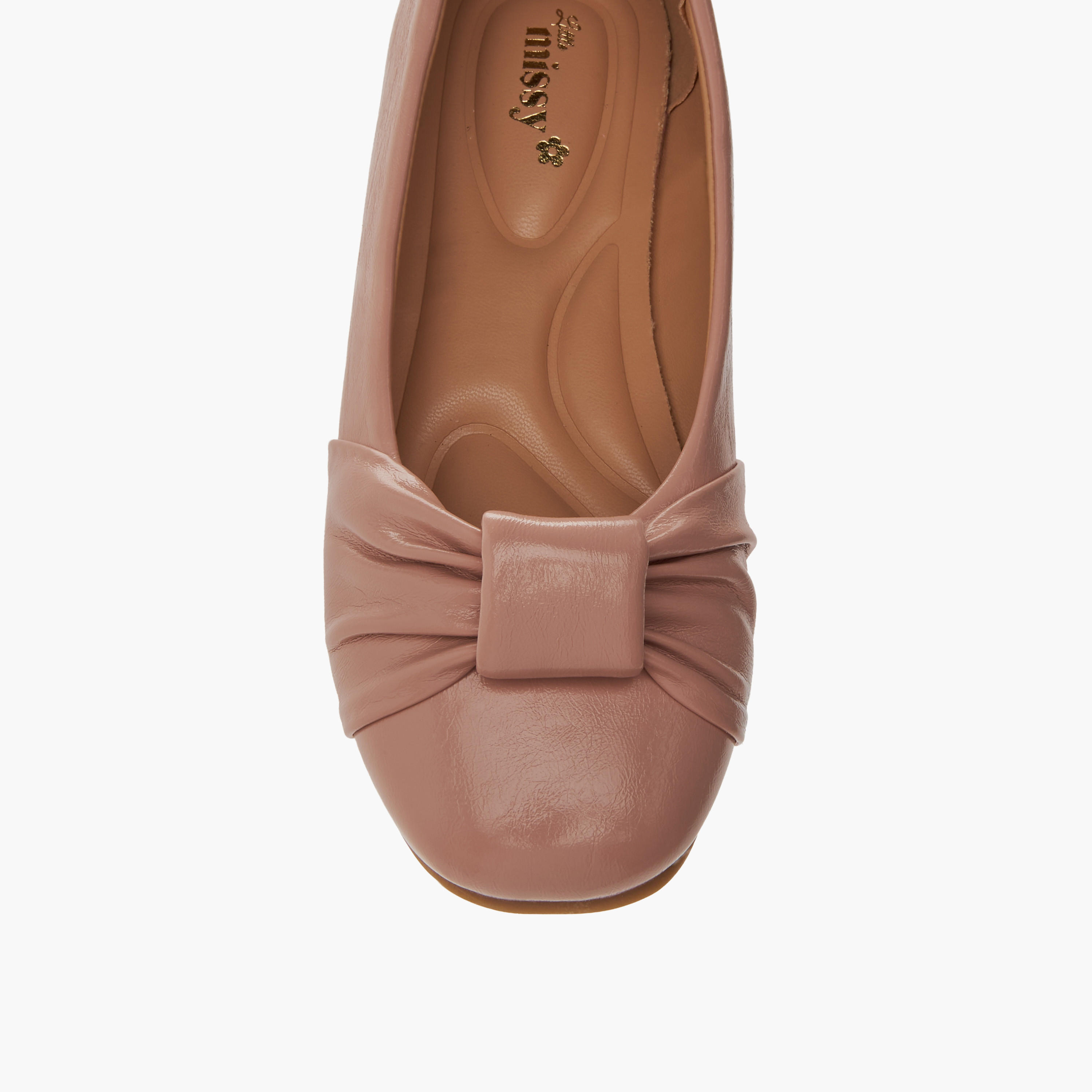 Little Missy Knot Accent Slip-On Ballerina Shoes-girls-shoes-ballerinas-image-4