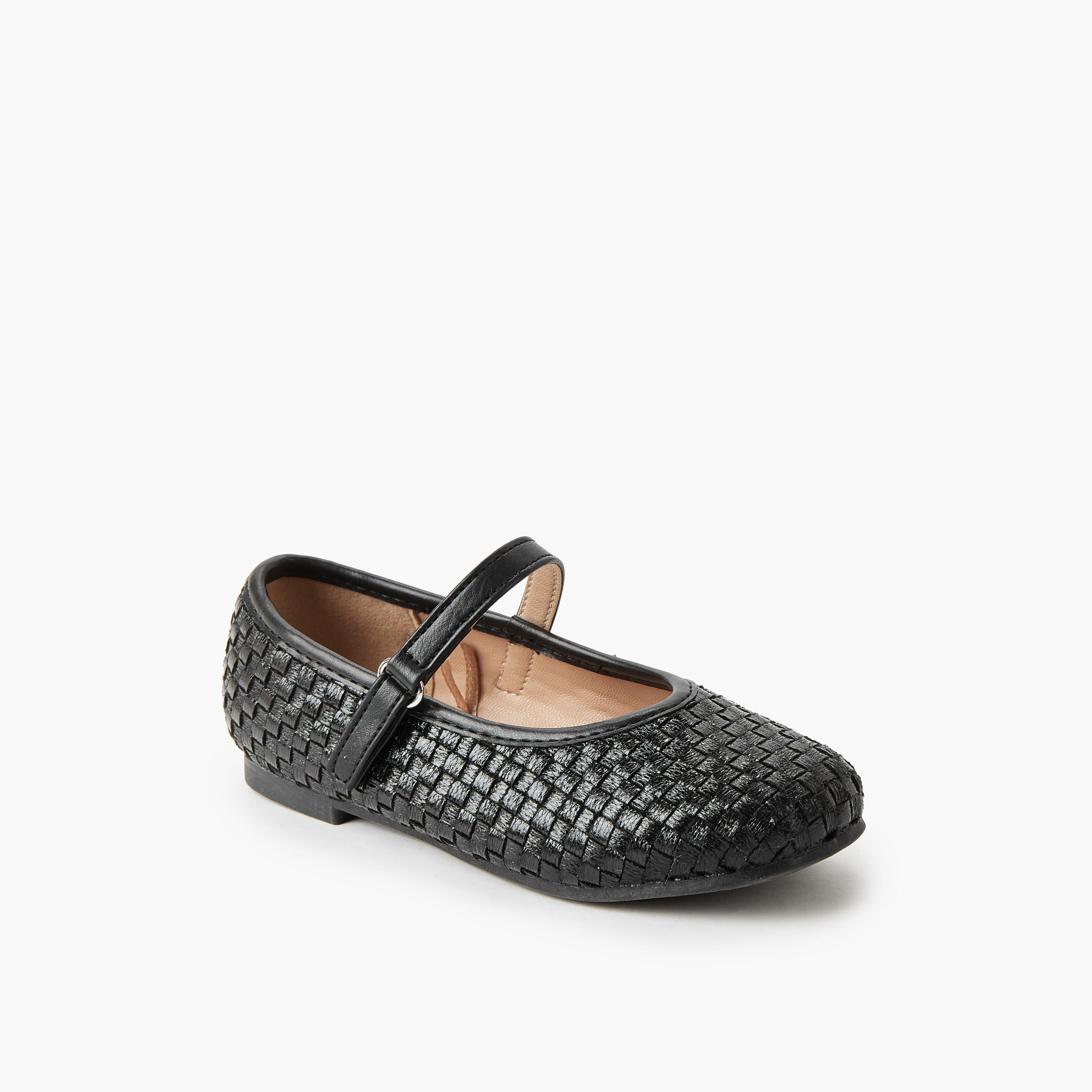 Juniors Girls Hook & Loop Ballerina Shoes-girls-shoes-maryjanes-image-2