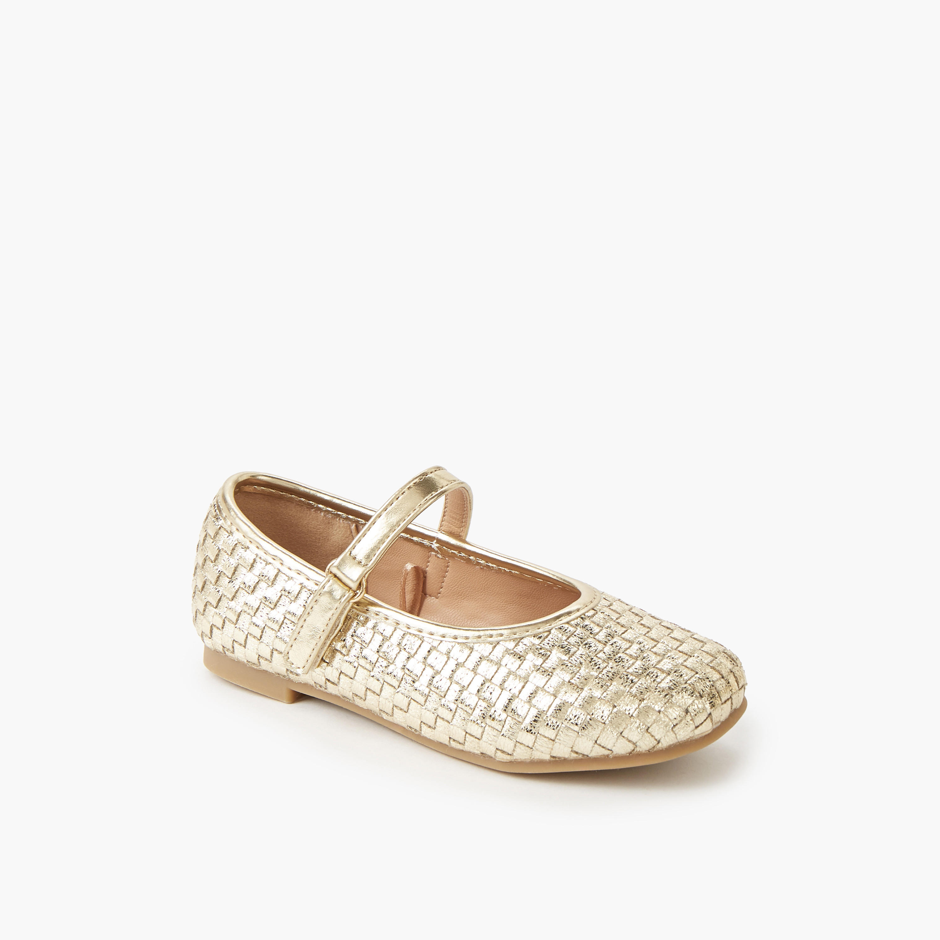 Juniors Girls Hook & Loop Ballerina Shoes-girls-shoes-maryjanes-image-2
