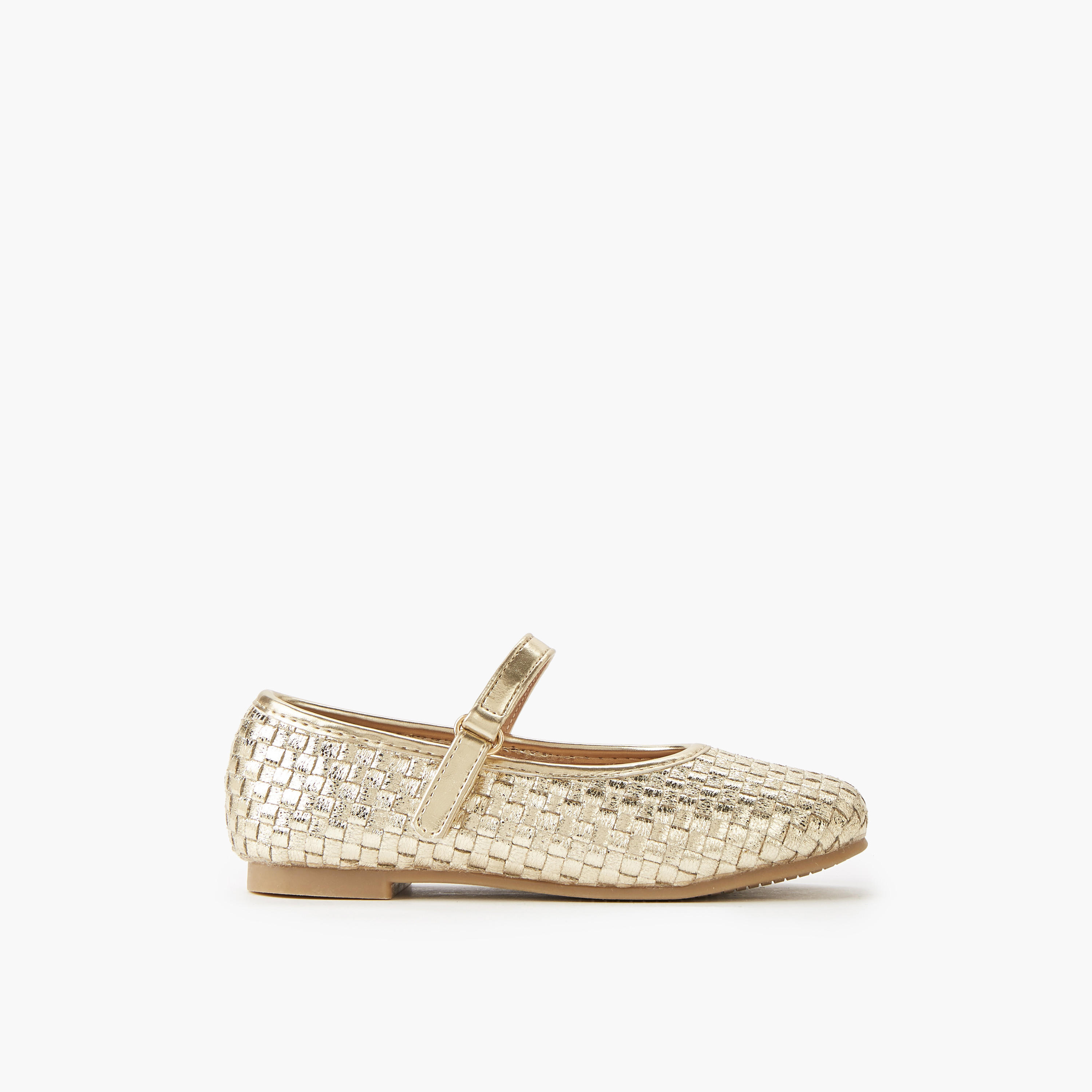 حذاء باليرينا بشريط إغلاق لاصق للبنات من جونيورز-girls-shoes-maryjanes-image-3