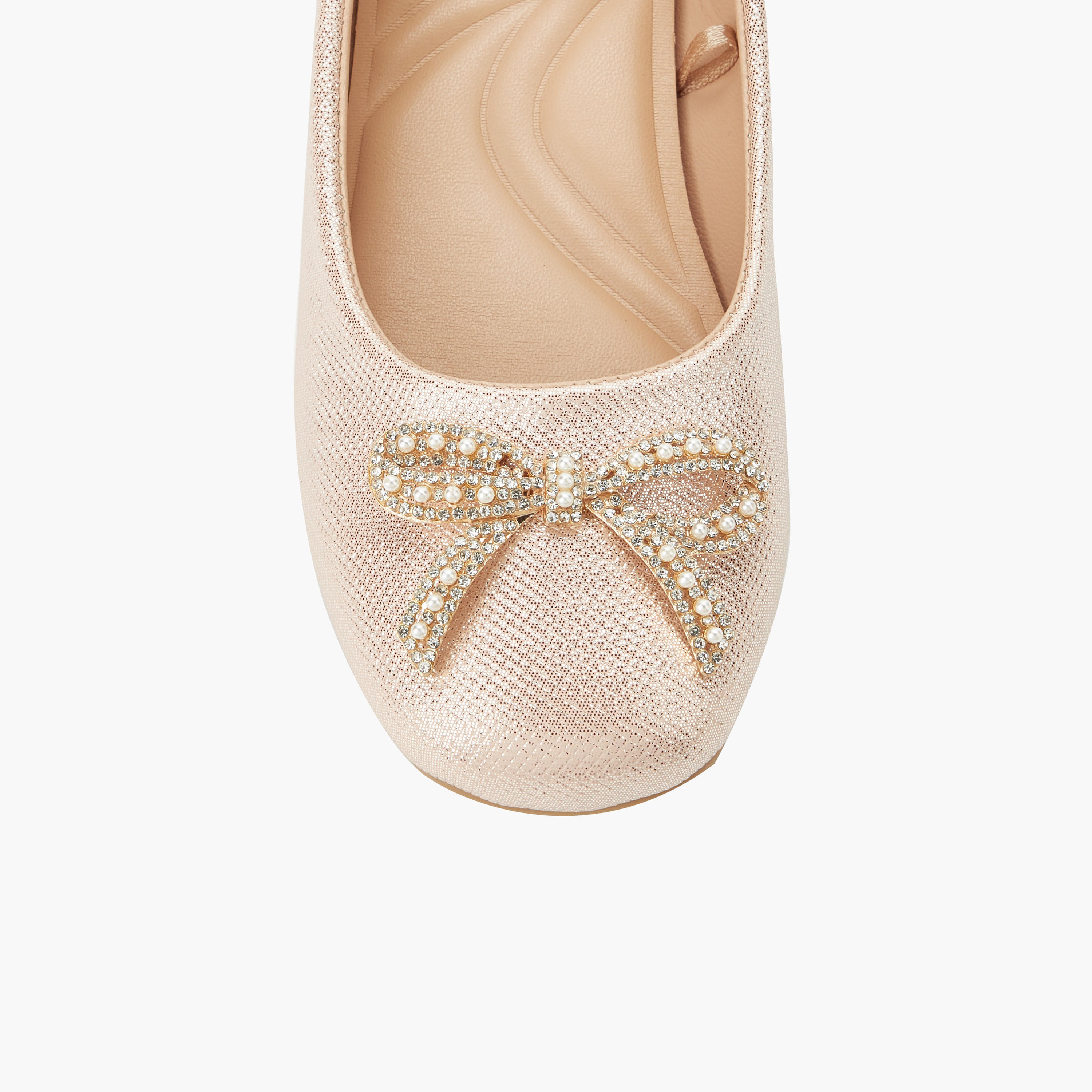 Celeste Girls Bow Embellished Ballerina Shoes-girls-shoes-ballerinas-image-5