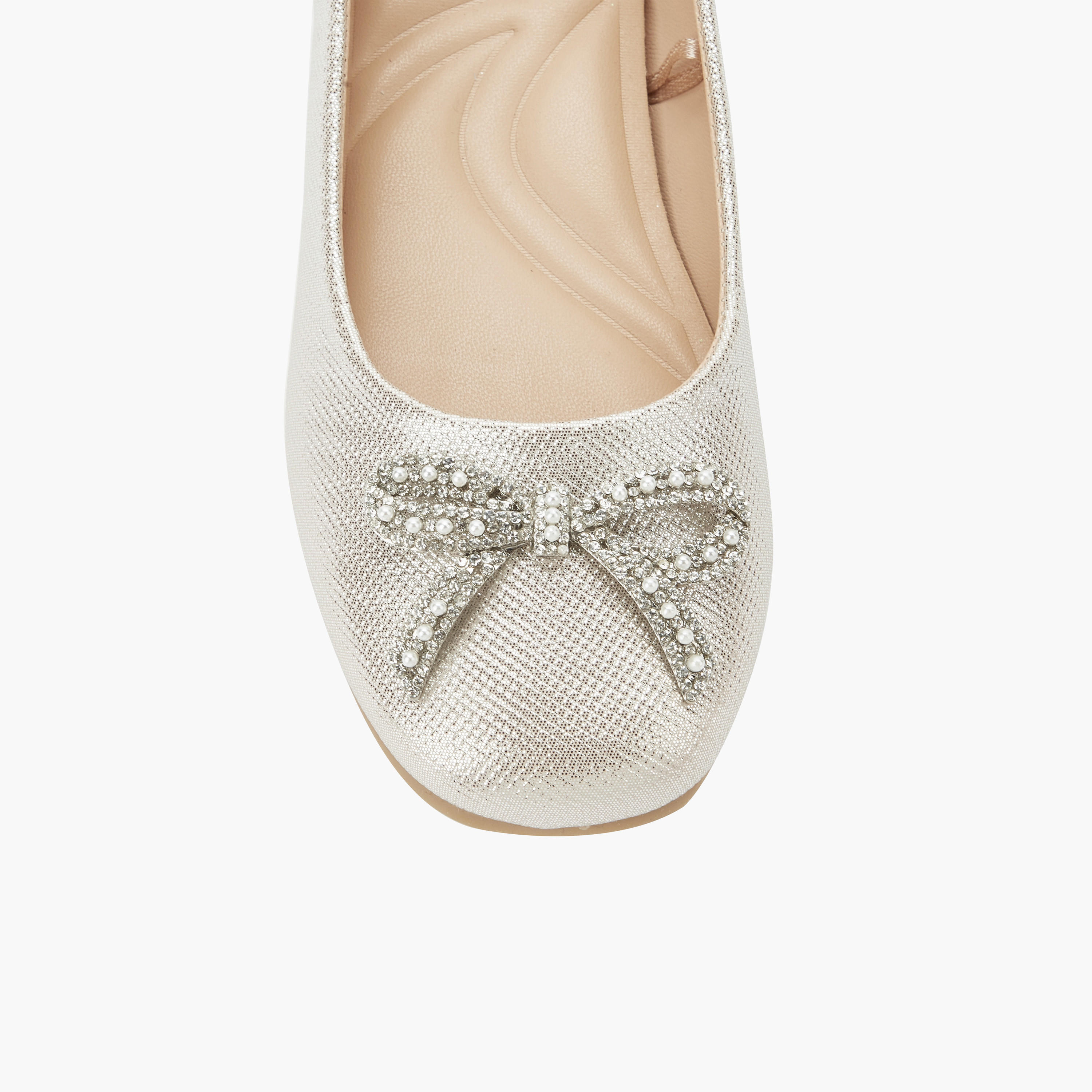 Celeste Girls Bow Embellished Ballerina Shoes-girls-shoes-ballerinas-image-4