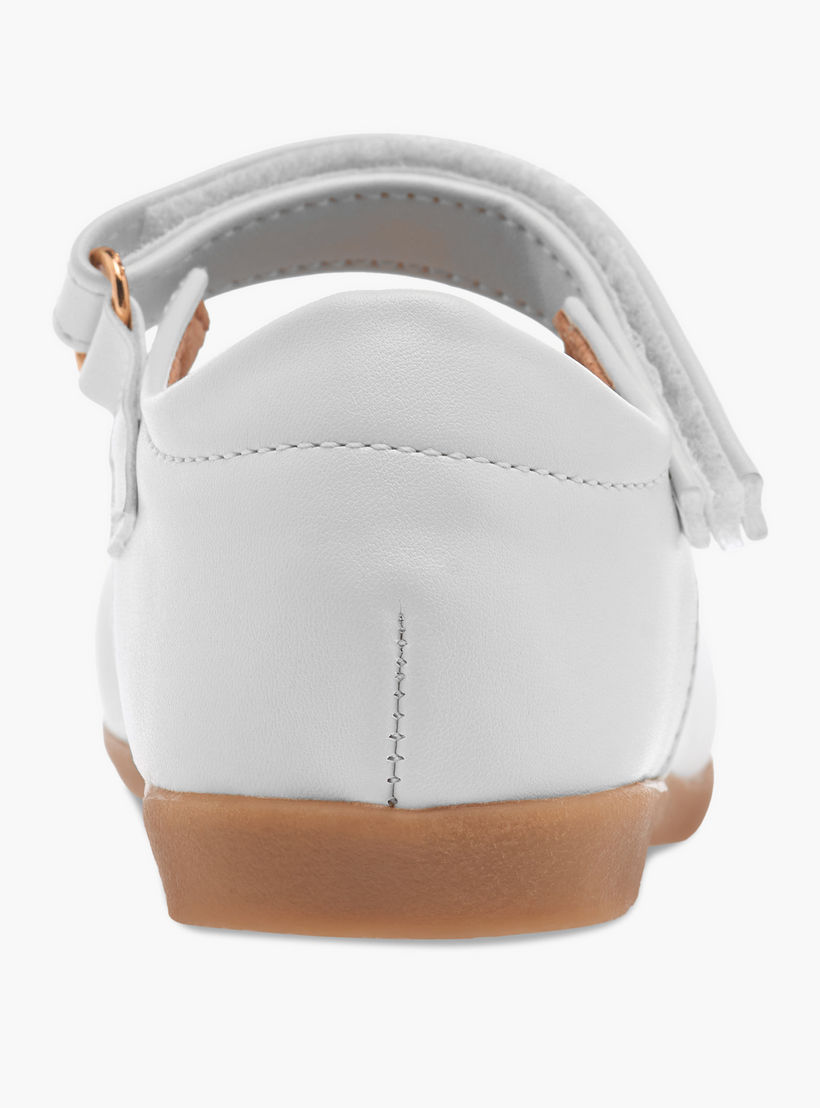 Flora Bella Bow Embellished Mary Jane Shoes with Hook and Loop Closure-girls-shoes-maryjanes-image-5