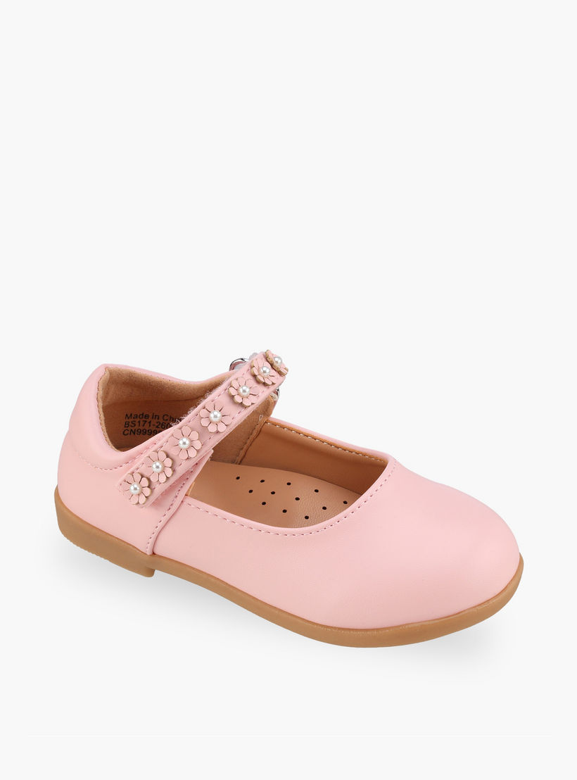 حذاء ماري جين بشريط إغلاق لاصق للبنات من فلورا بيلا-girls-shoes-maryjanes-image-2