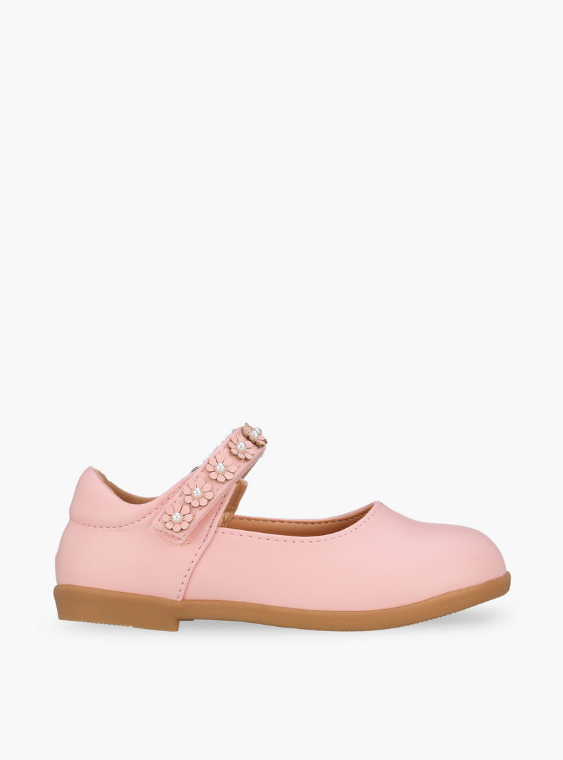 حذاء ماري جين بشريط إغلاق لاصق للبنات من فلورا بيلا-girls-shoes-maryjanes-image-3