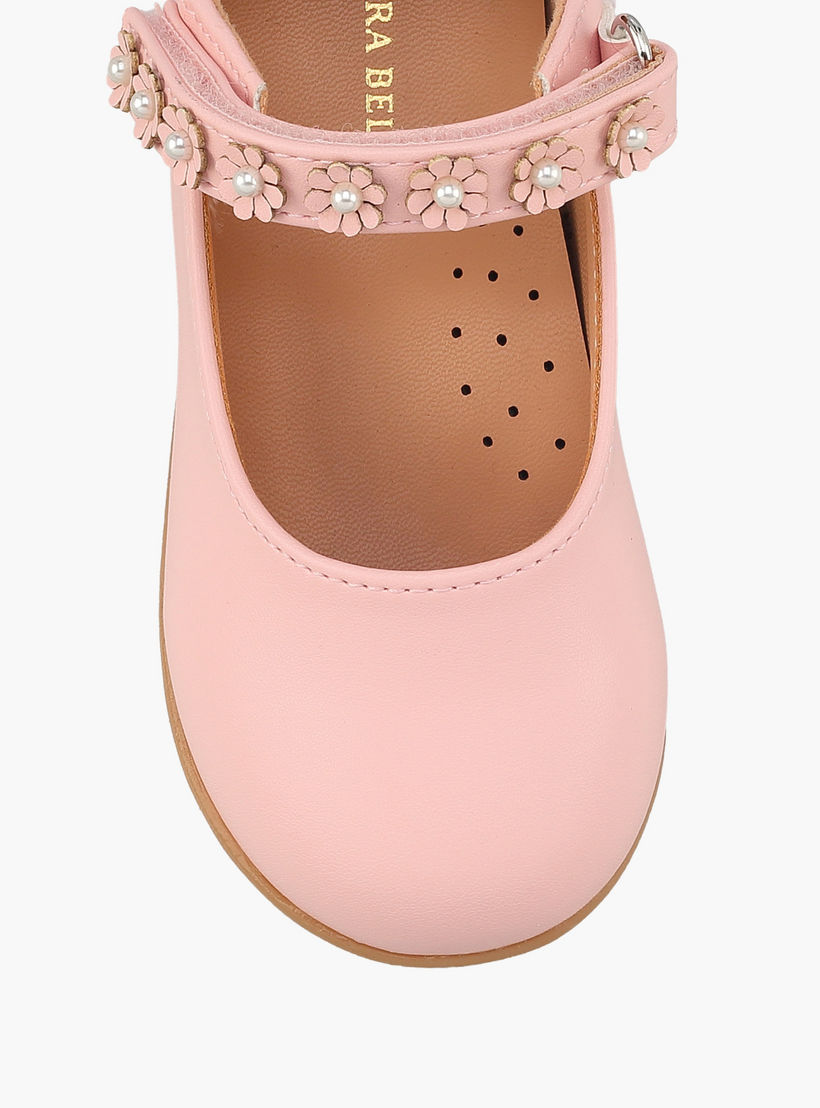 حذاء ماري جين بشريط إغلاق لاصق للبنات من فلورا بيلا-girls-shoes-maryjanes-image-4