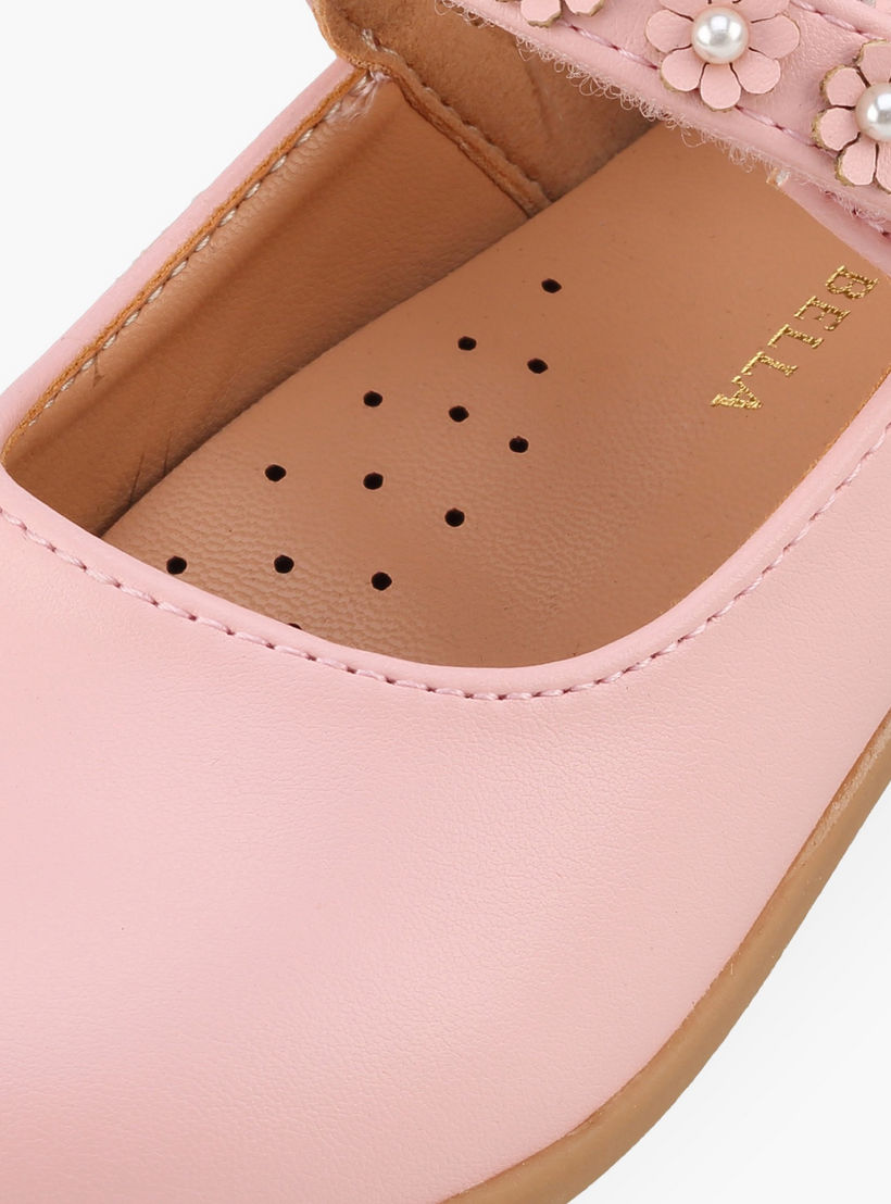 حذاء ماري جين بشريط إغلاق لاصق للبنات من فلورا بيلا-girls-shoes-maryjanes-image-6