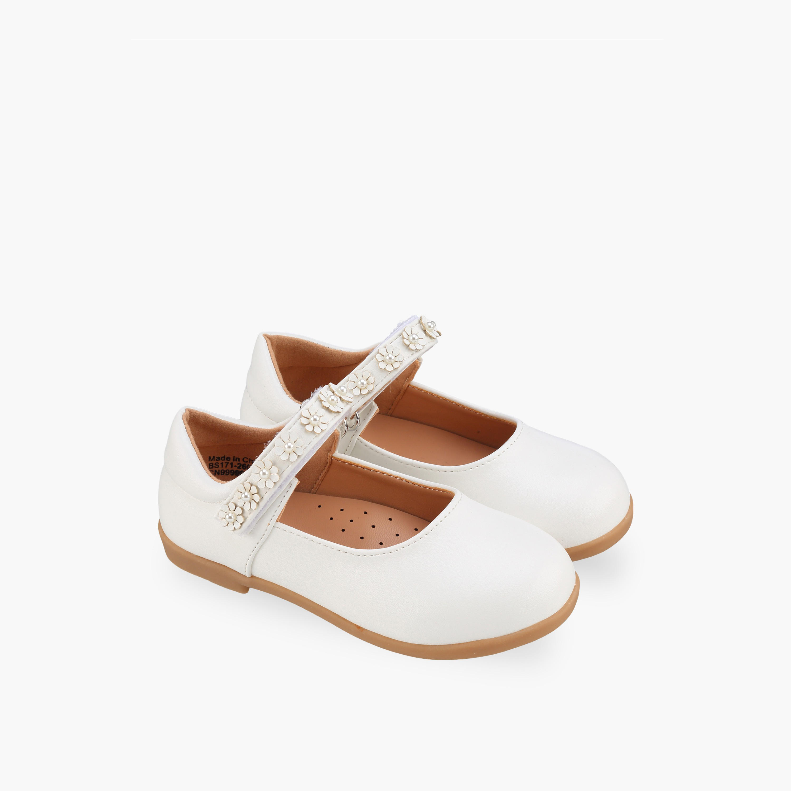 حذاء ماري جين بشريط إغلاق لاصق للبنات من فلورا بيلا-girls-shoes-maryjanes-image-7