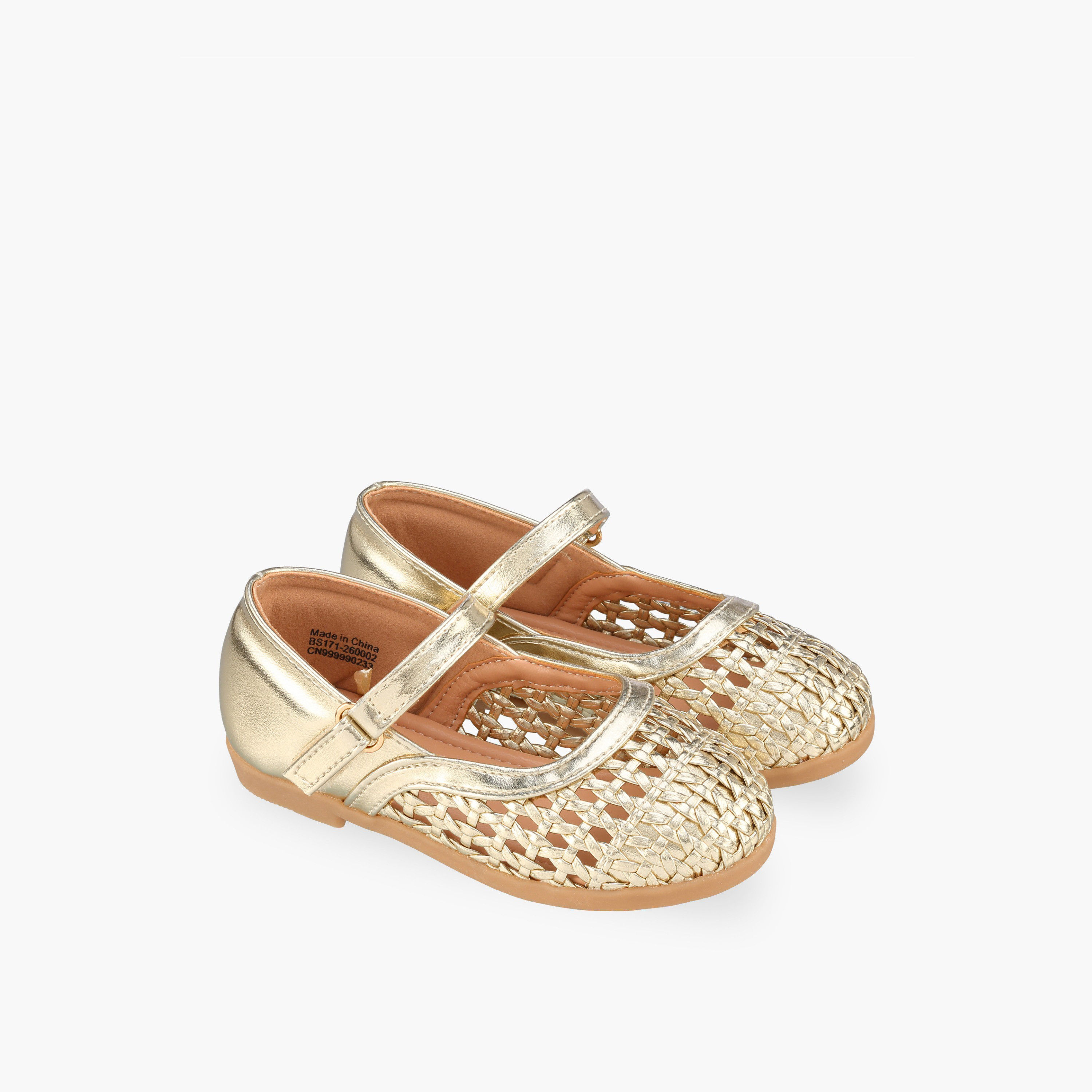 حذاء ماري جين بشريط إغلاق لاصق للبنات من فلورا بيلا-girls-shoes-maryjanes-image-1