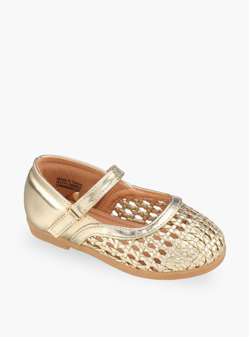 حذاء ماري جين بشريط إغلاق لاصق للبنات من فلورا بيلا-girls-shoes-maryjanes-image-2