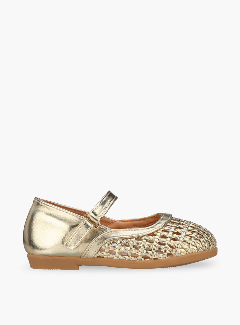 حذاء ماري جين بشريط إغلاق لاصق للبنات من فلورا بيلا-girls-shoes-maryjanes-image-3