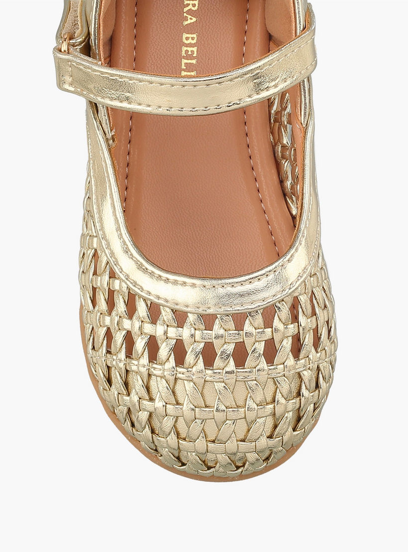 حذاء ماري جين بشريط إغلاق لاصق للبنات من فلورا بيلا-girls-shoes-maryjanes-image-4