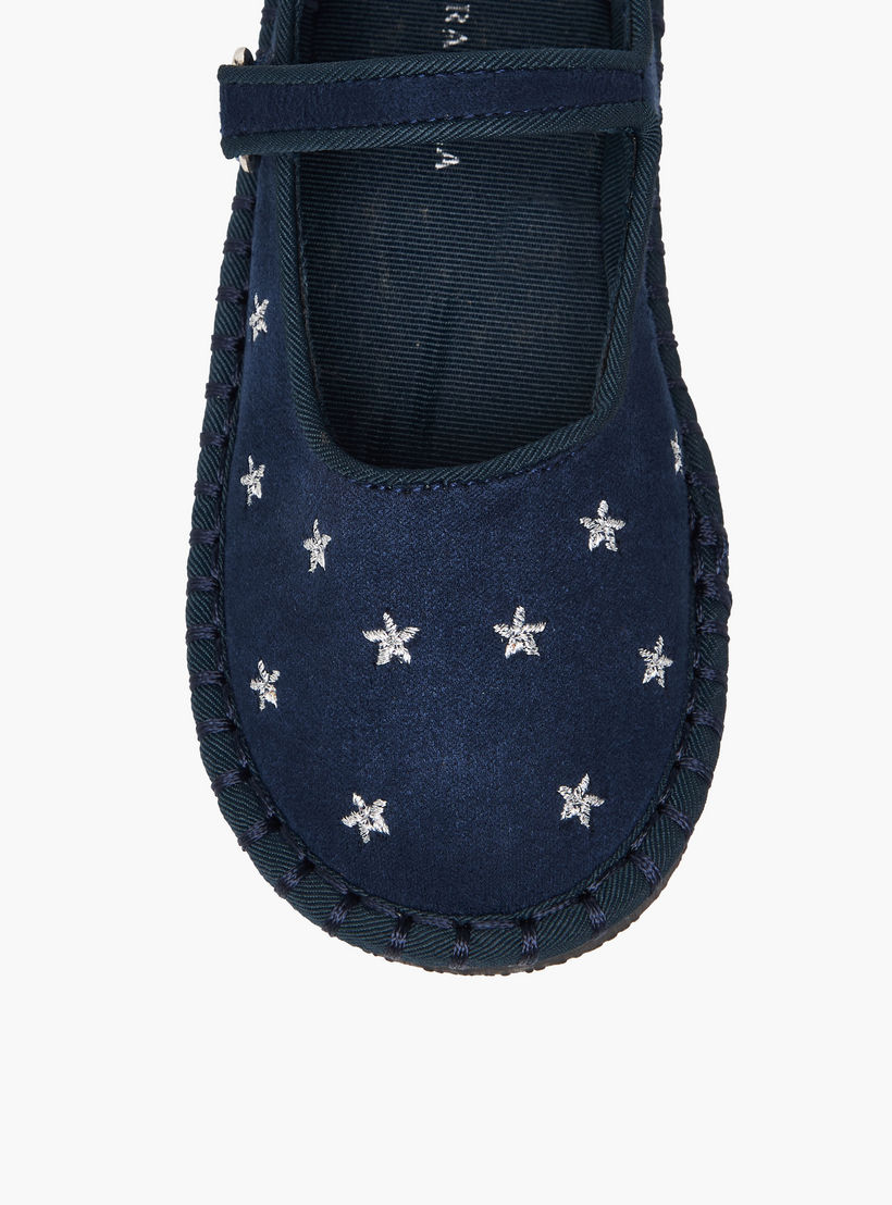 Flora Bella Girls Star Embroidered Hook and Loop Mary Jane Shoes-girls-shoes-maryjanes-image-4